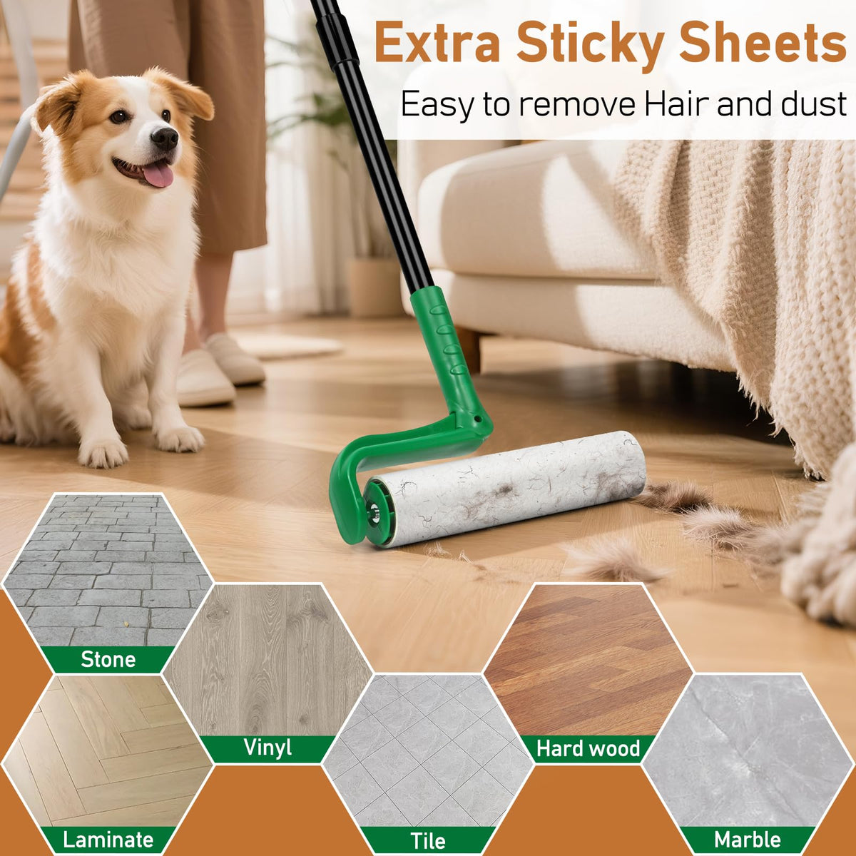 10 Inch Large Lint Roller Refills for Lint Remover