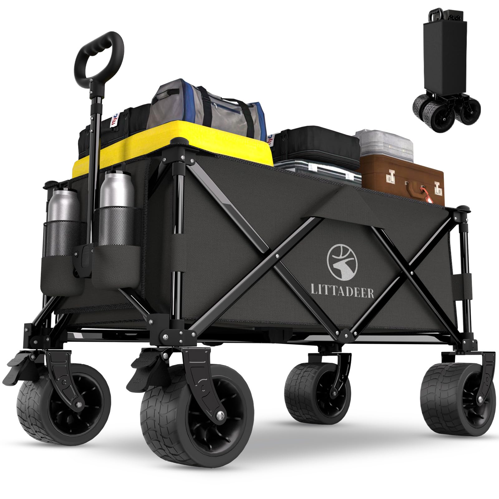Folding Beach Wagons Carts Foldable