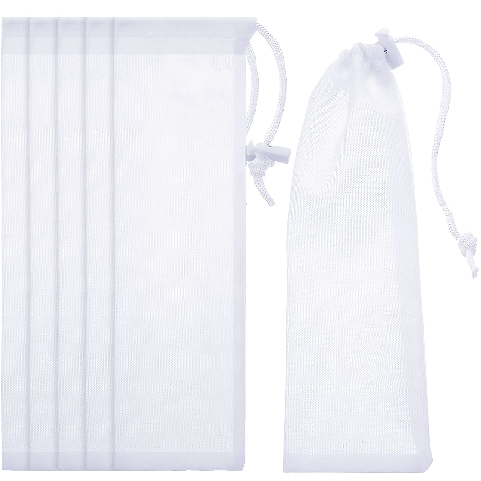 6 Pieces Lint Traps for Washing Machine Drain Hose Nylon Mesh