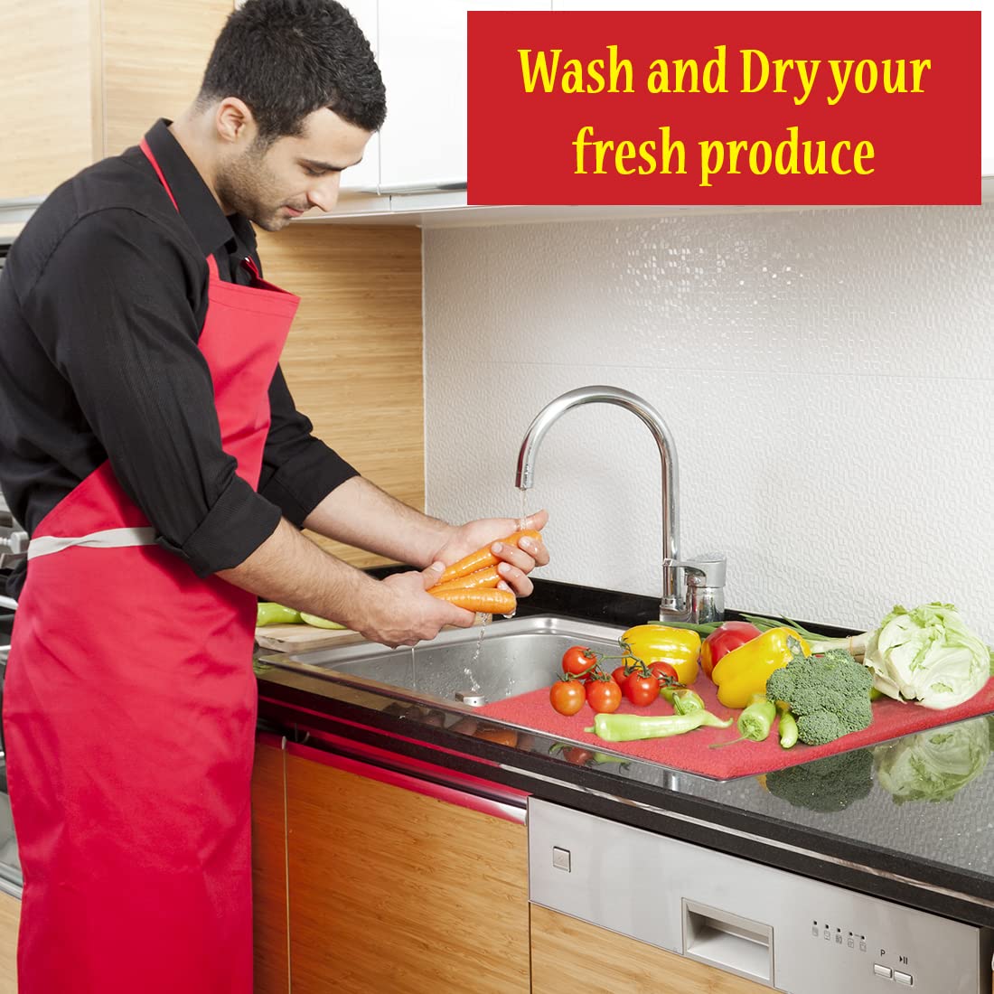 Fruit & Veggie Life Extender Liner for Fridge Refrigerator Drawers (5 Sq Ft)