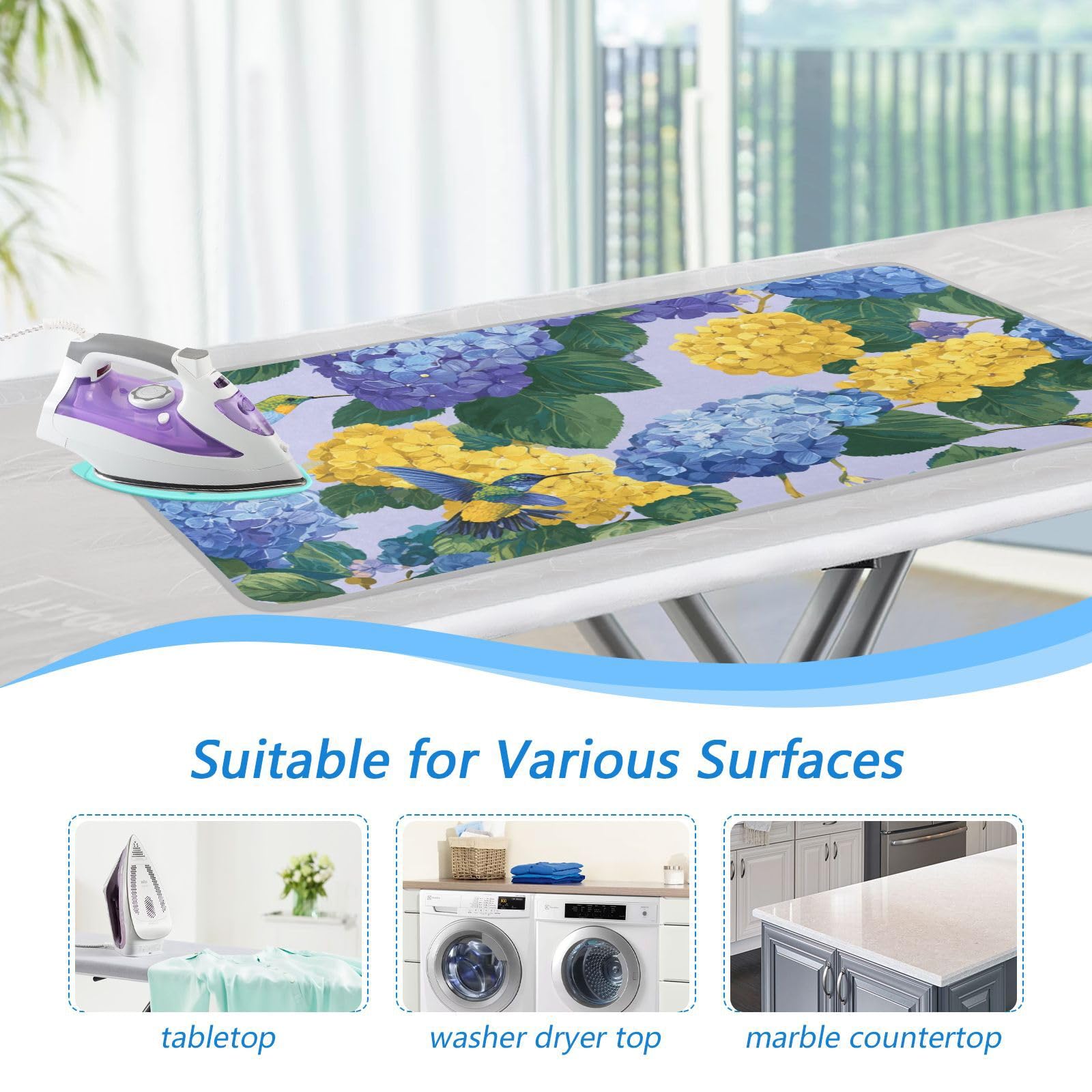 Ironing Mat Portable Ironing Pad Ironing Blanket for Table Top Heat Resistance Double