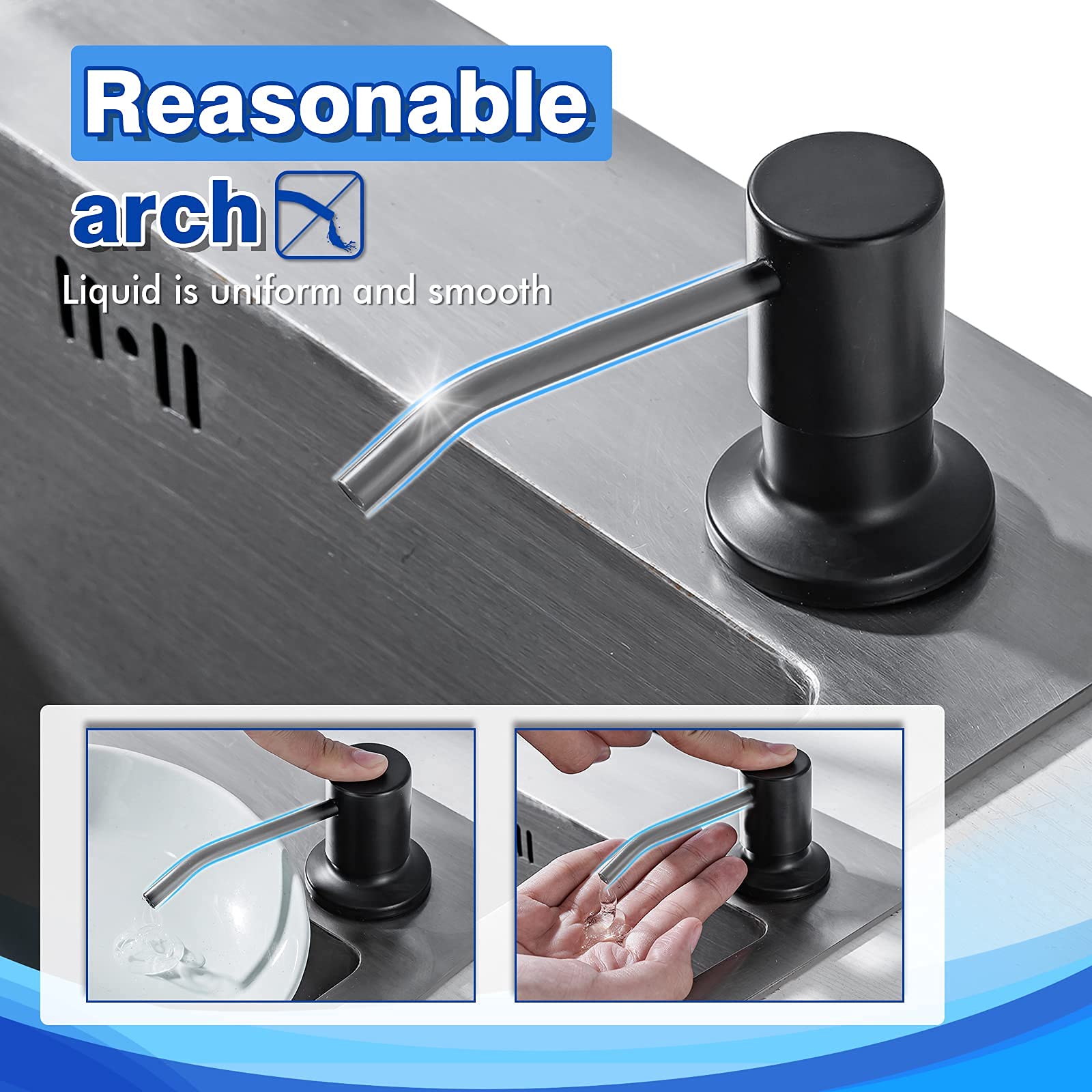 Built in Soap Dispenser for Kitchen Sink WEWE