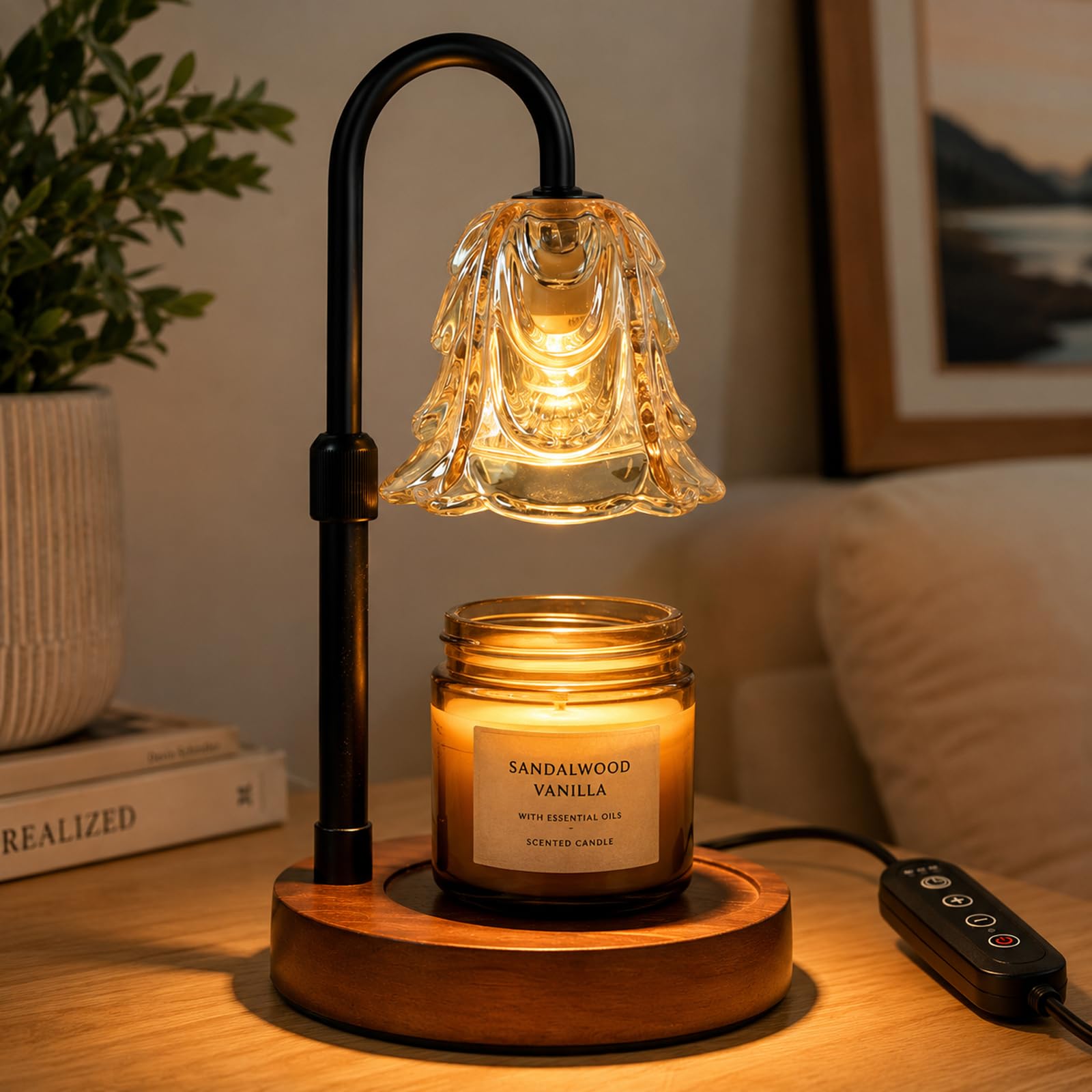 Candle Warmer Lamp with Timer and Dimmer