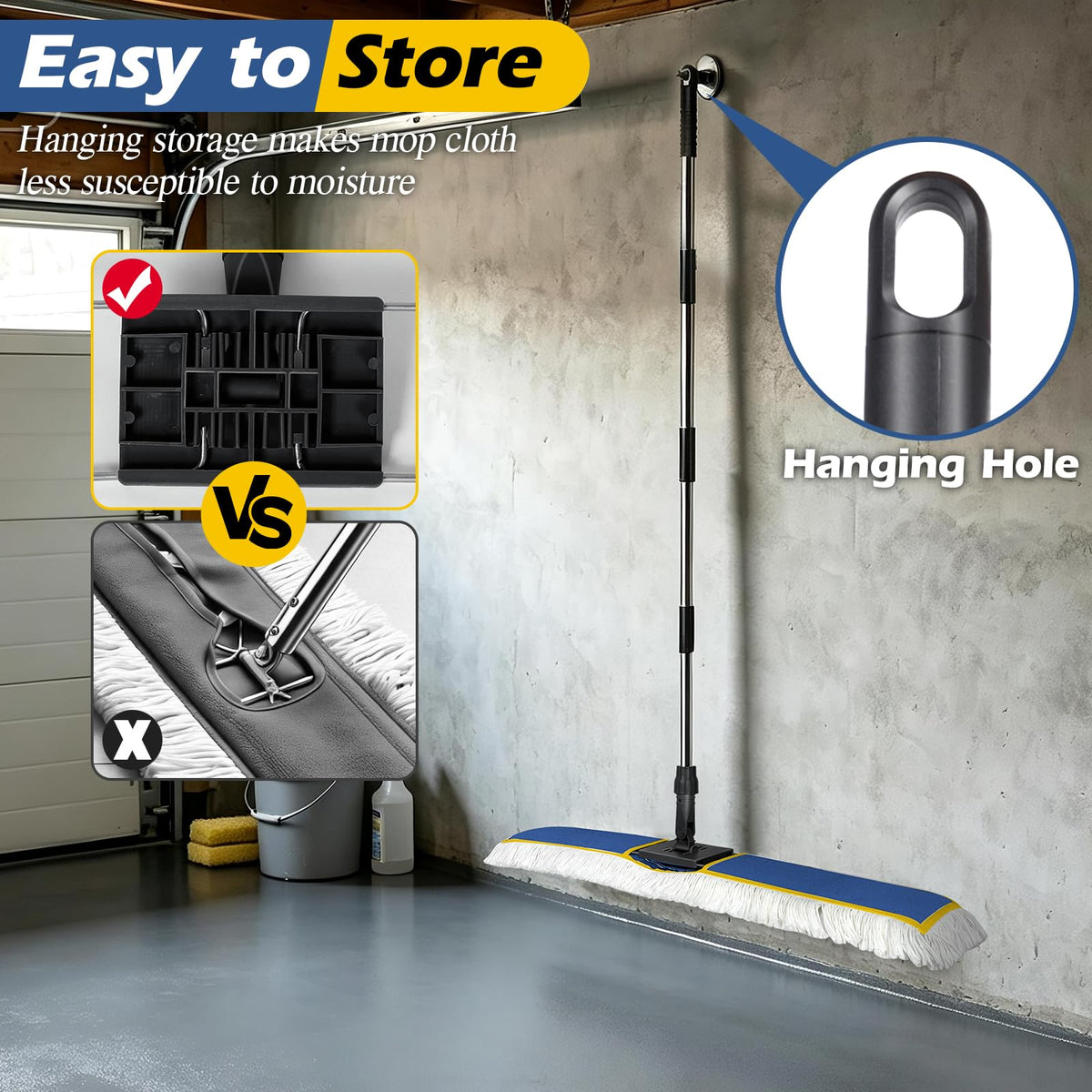 40" Commercial Dust Mop for Floor Cleaning
