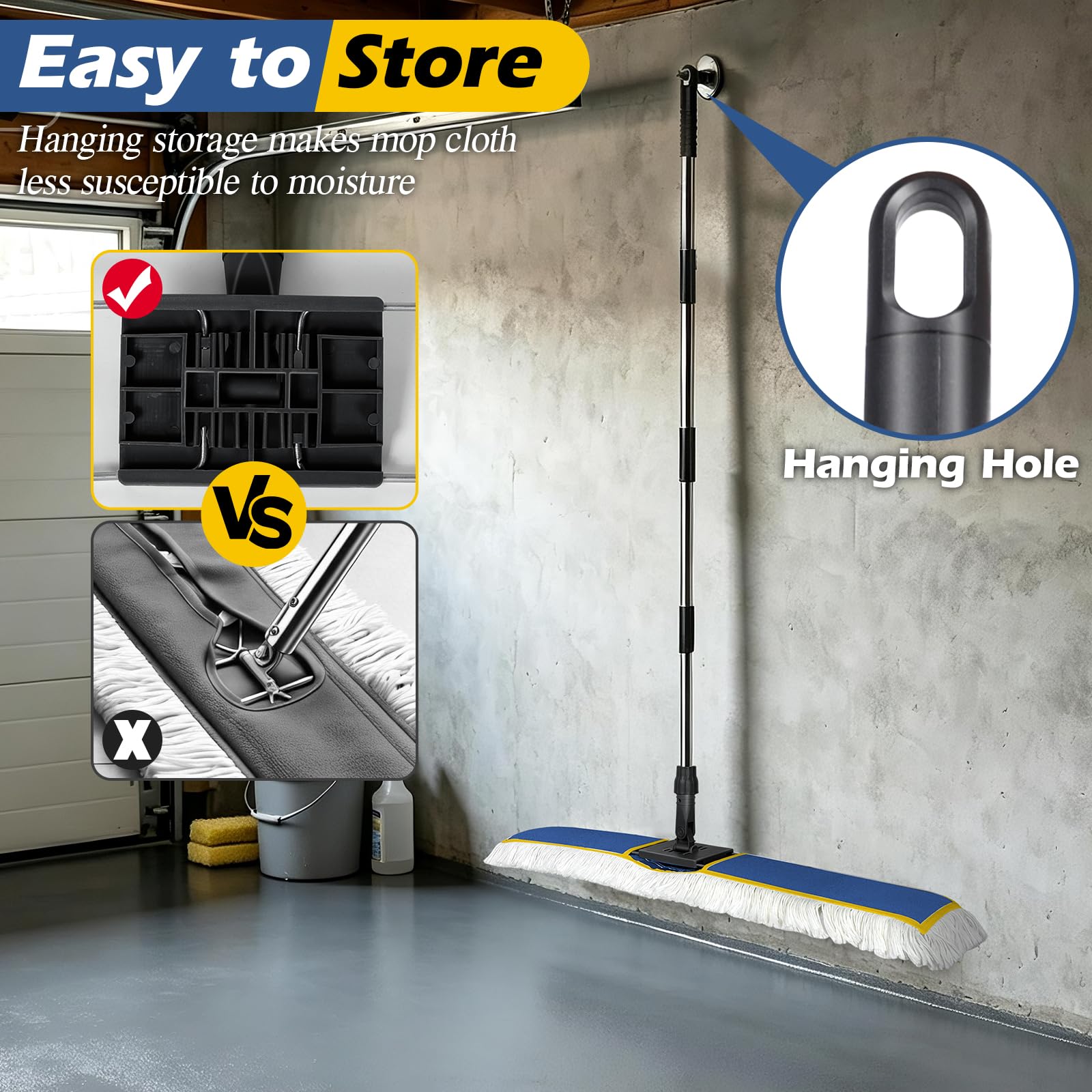 40" Commercial Dust Mop for Floor Cleaning