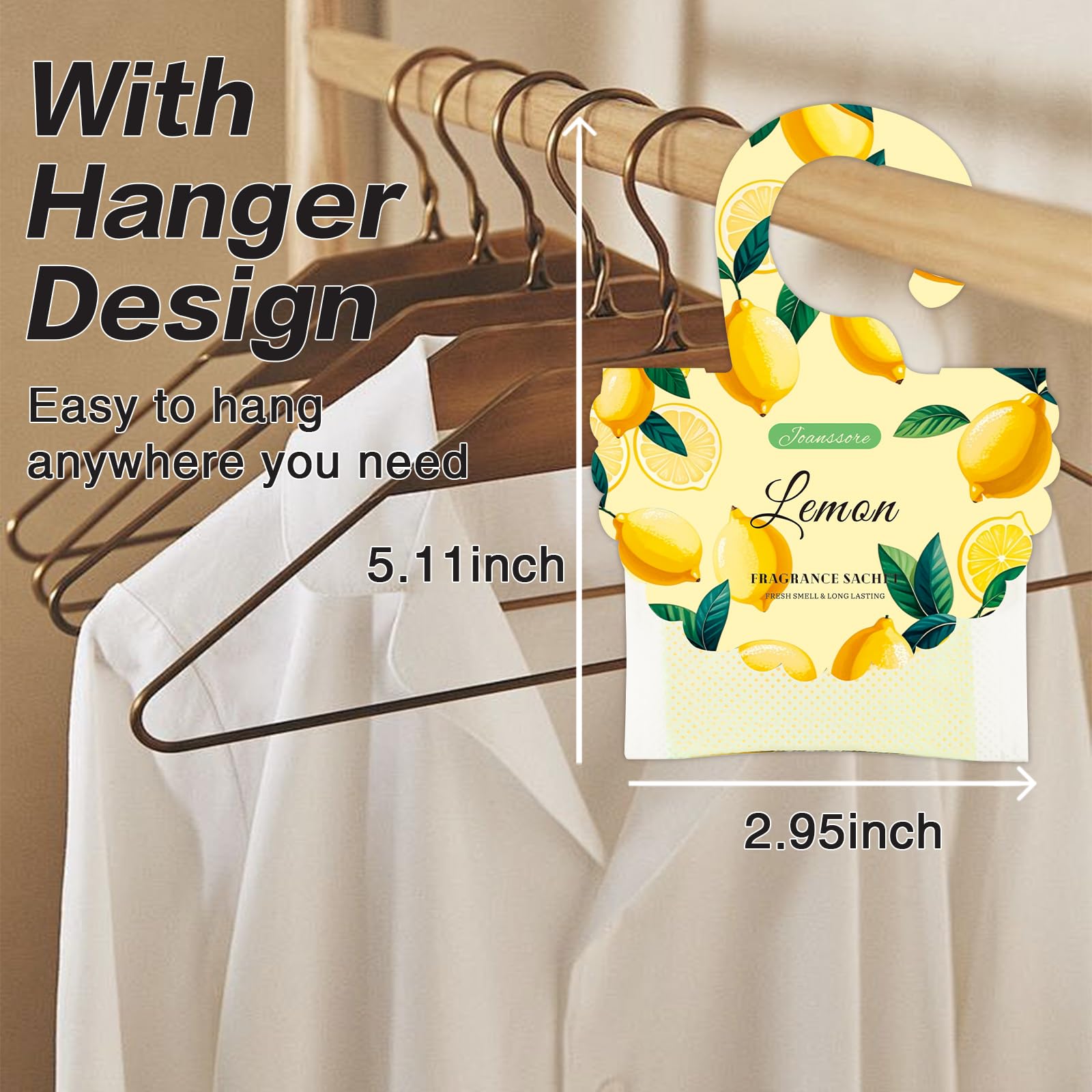 15 Packs Lemon Scented Sachets Bag for Drawers and Closets (7.93 Ounce)