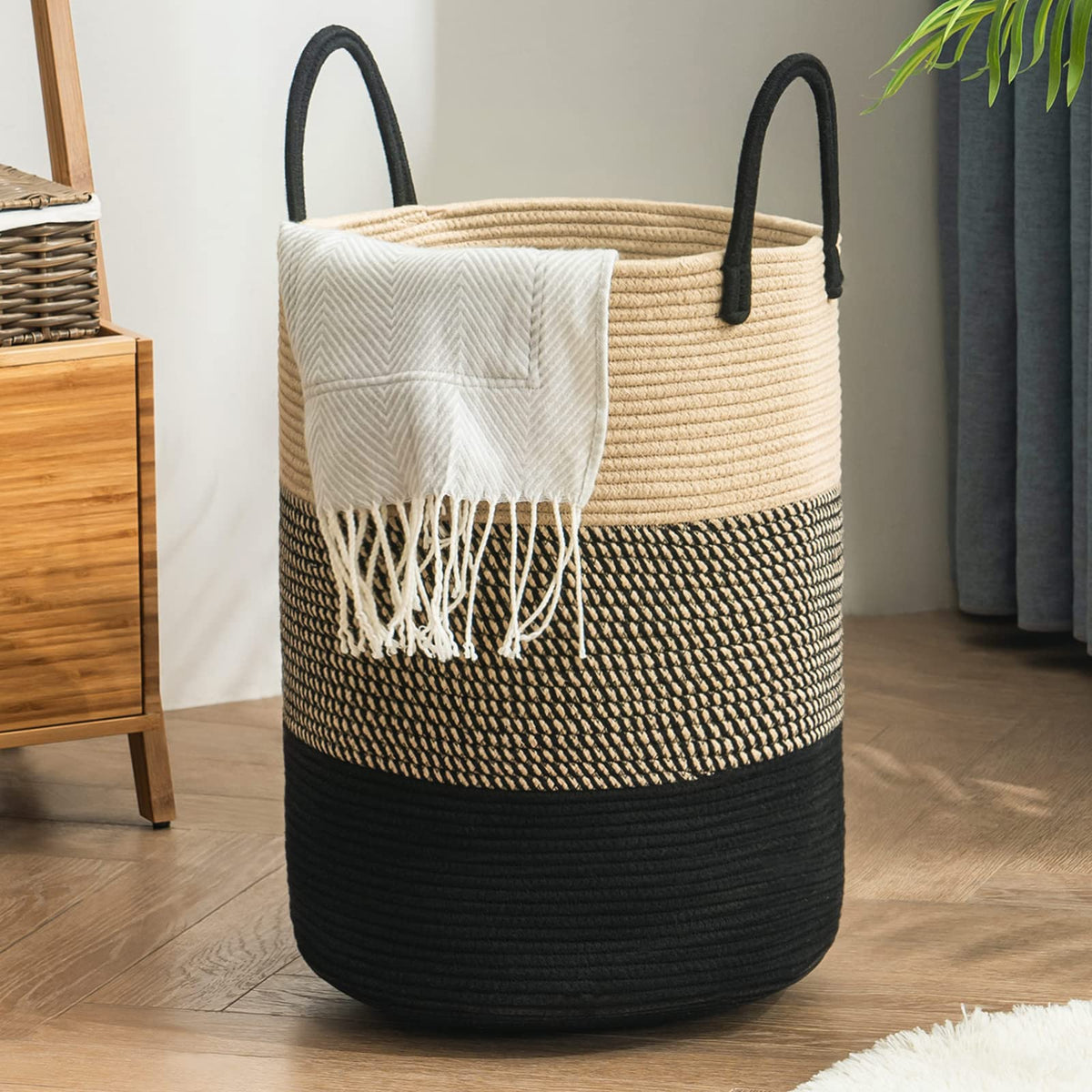 Woven Laundry Hamper Basket
