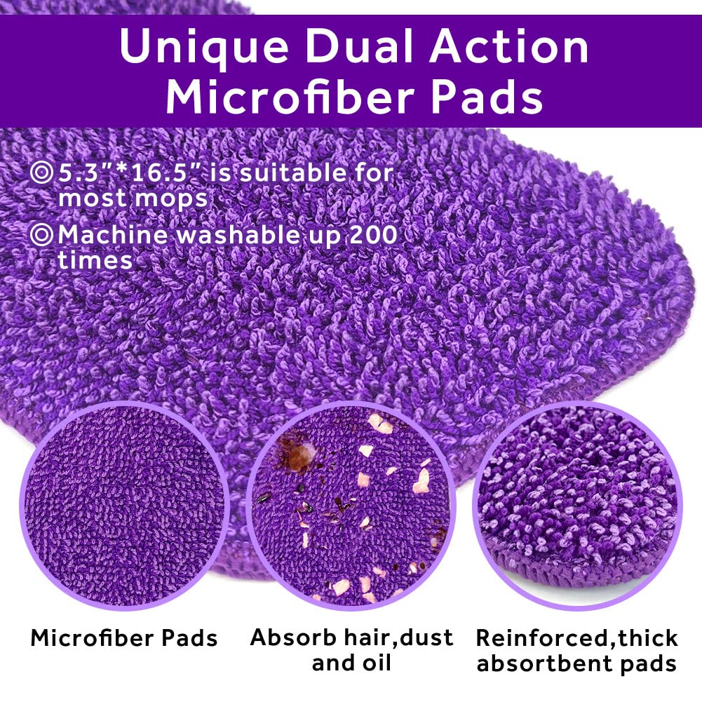 16.5" Microfiber Mop Pads Refills (3 Count)