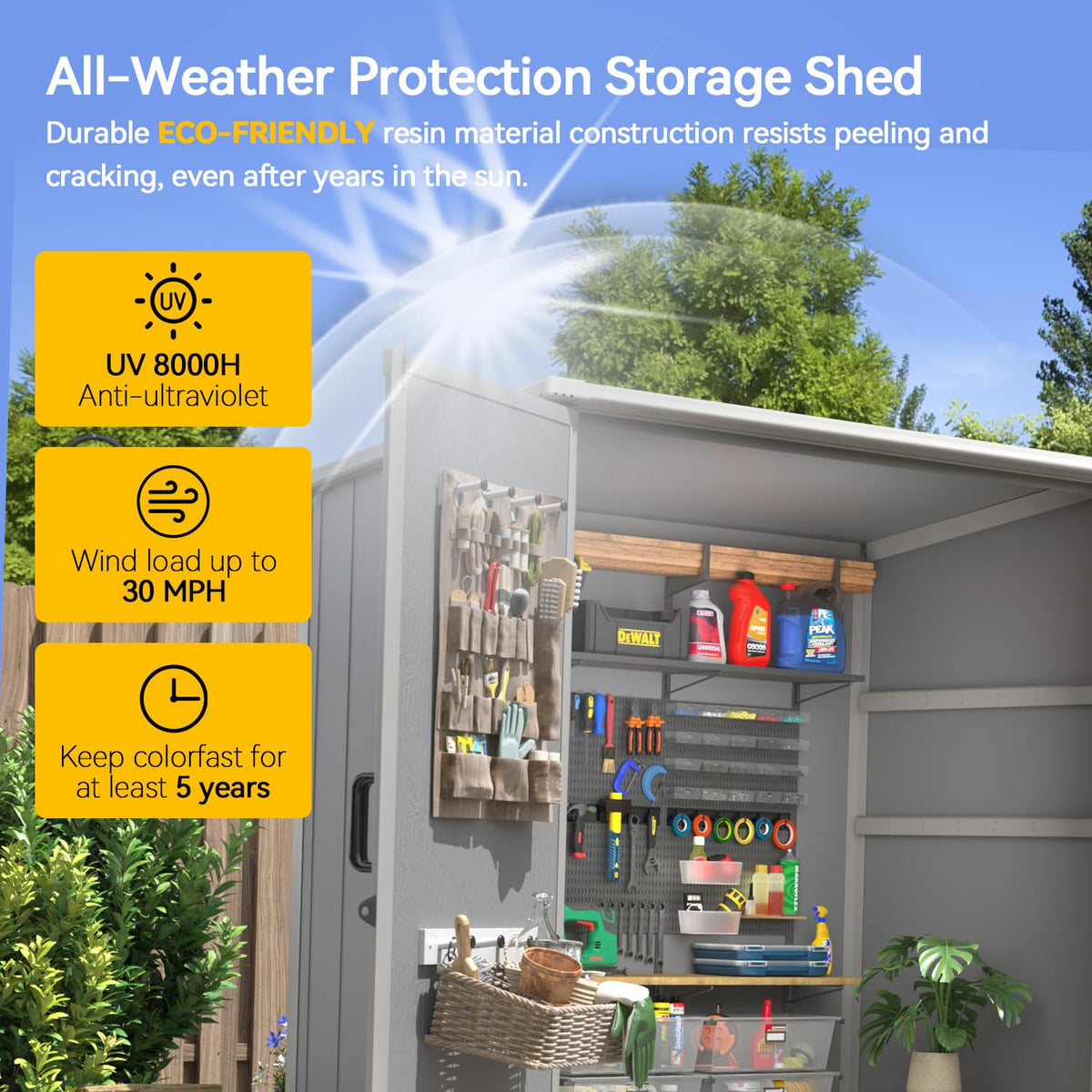 5x3 FT Outdoor Storage Shed