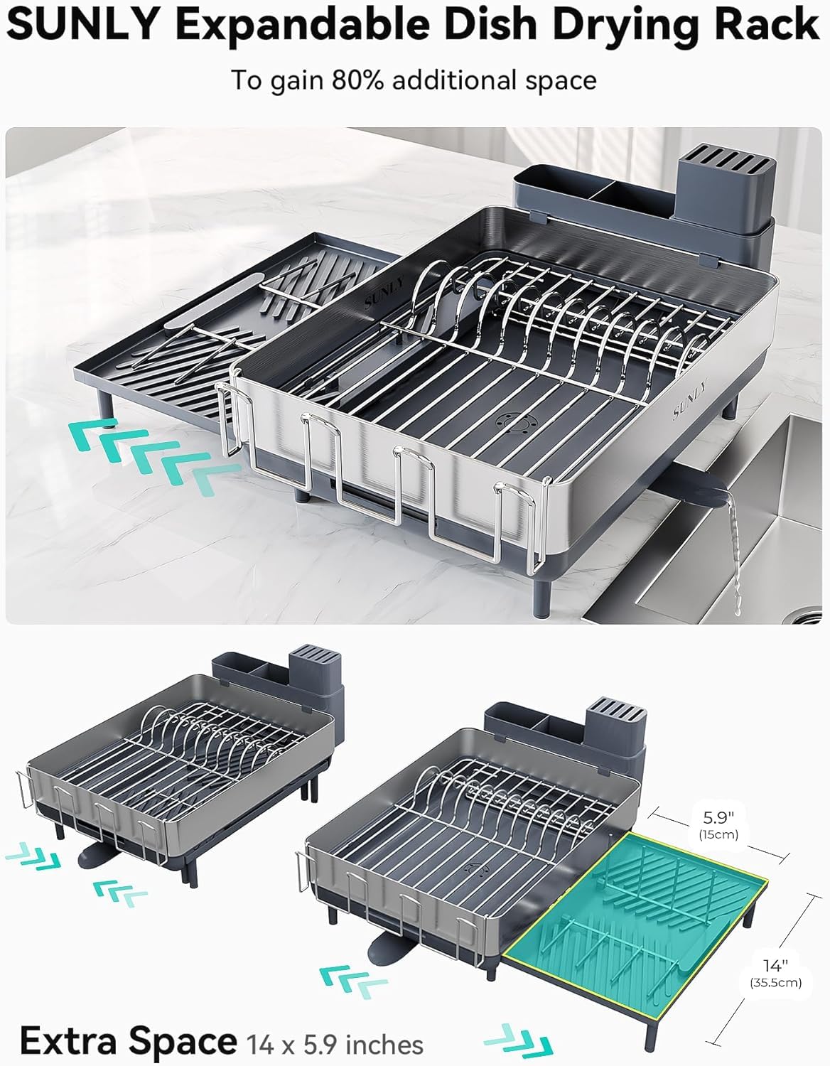 Large Dish Drying Rack