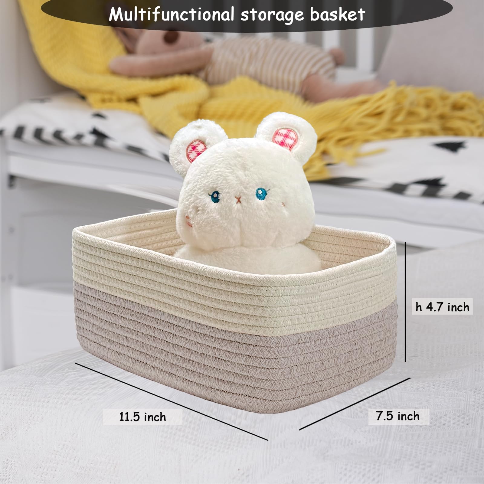 COMFY HOMI 11.5"x7.5"x4.7" Storage Baskets for Organizing (3 Count)