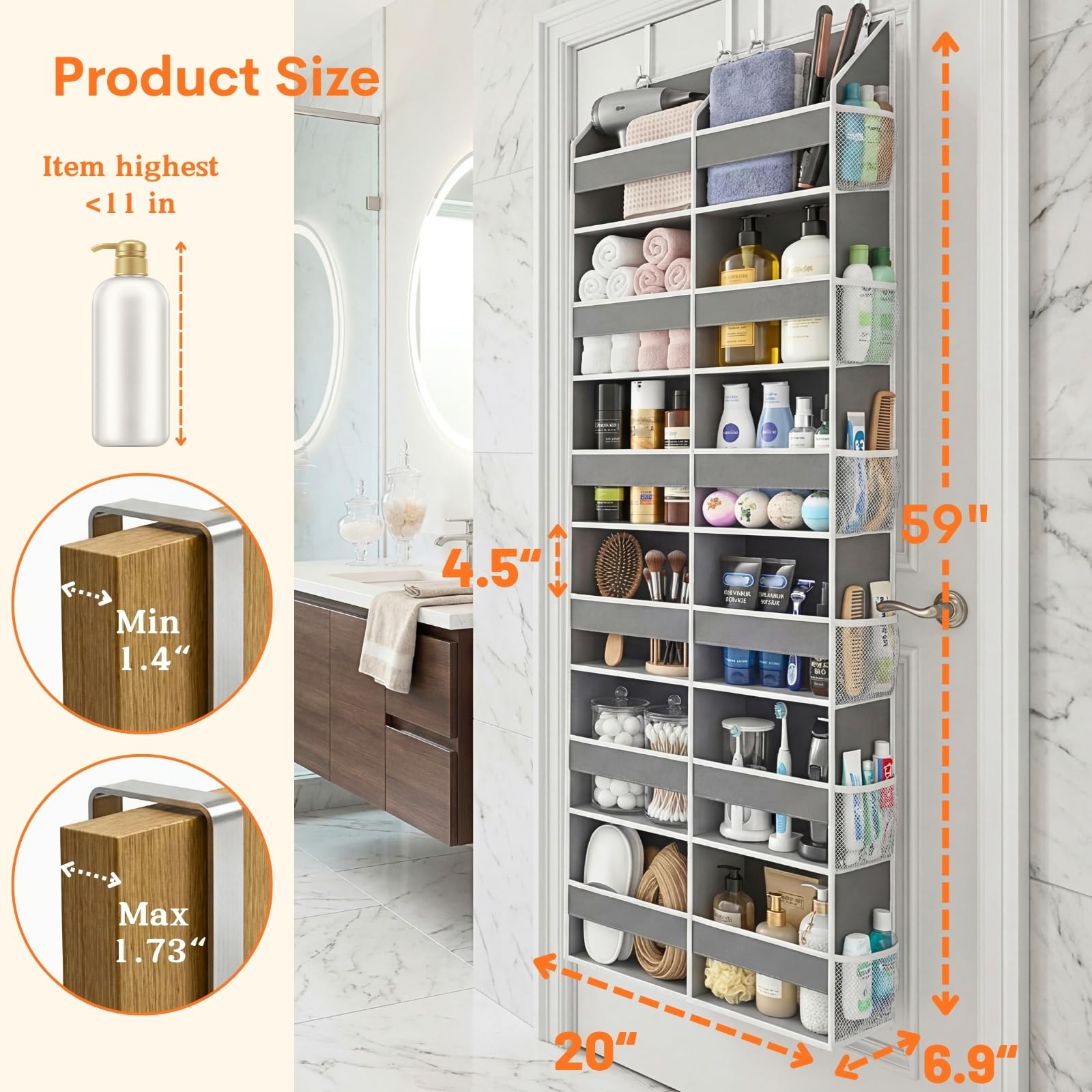 Over the Door Organizer 6 Tiers