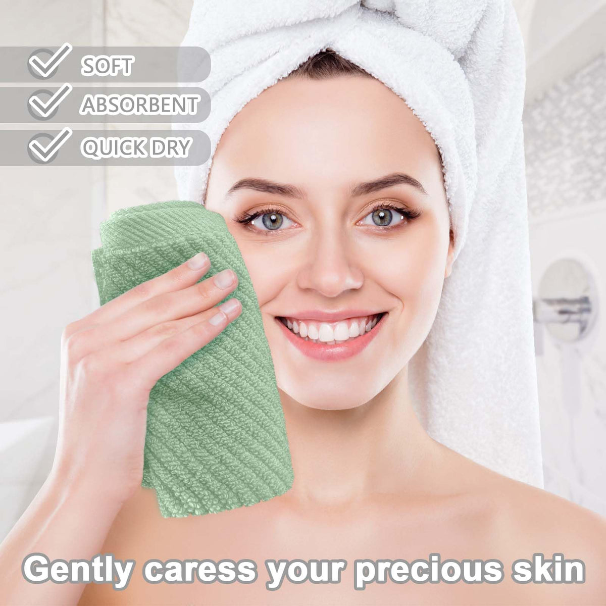 Face Towels 6PC (6 Count)