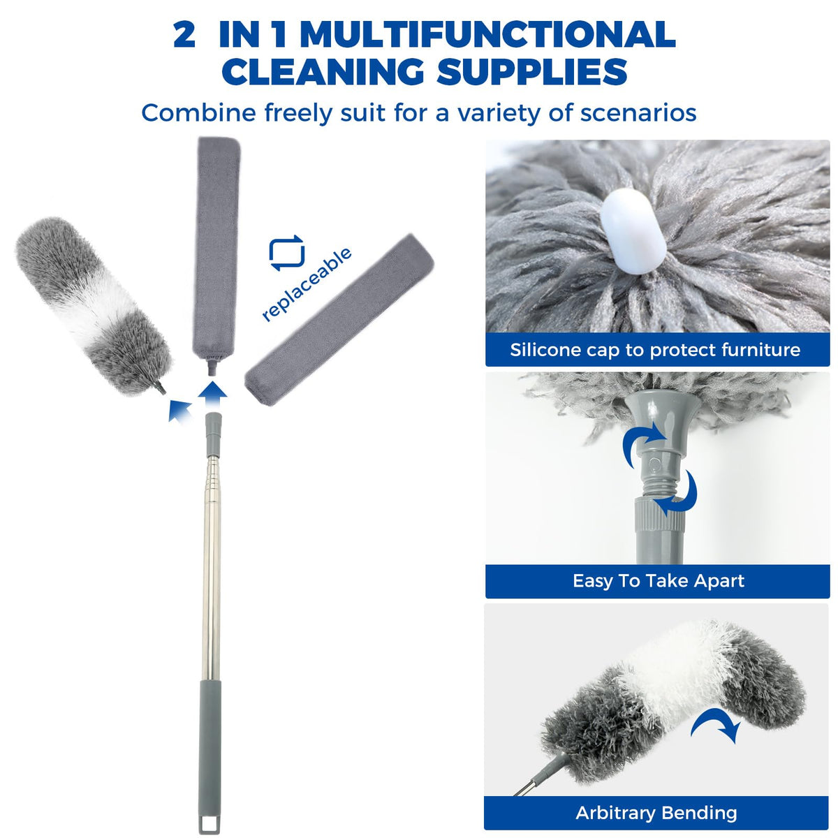 4 Pcs Dusters for Cleaning