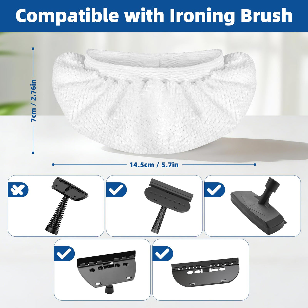 8 Pack Microfiber Steamer Cloth Covers for Steam Mop and Cleaner (8 Count)