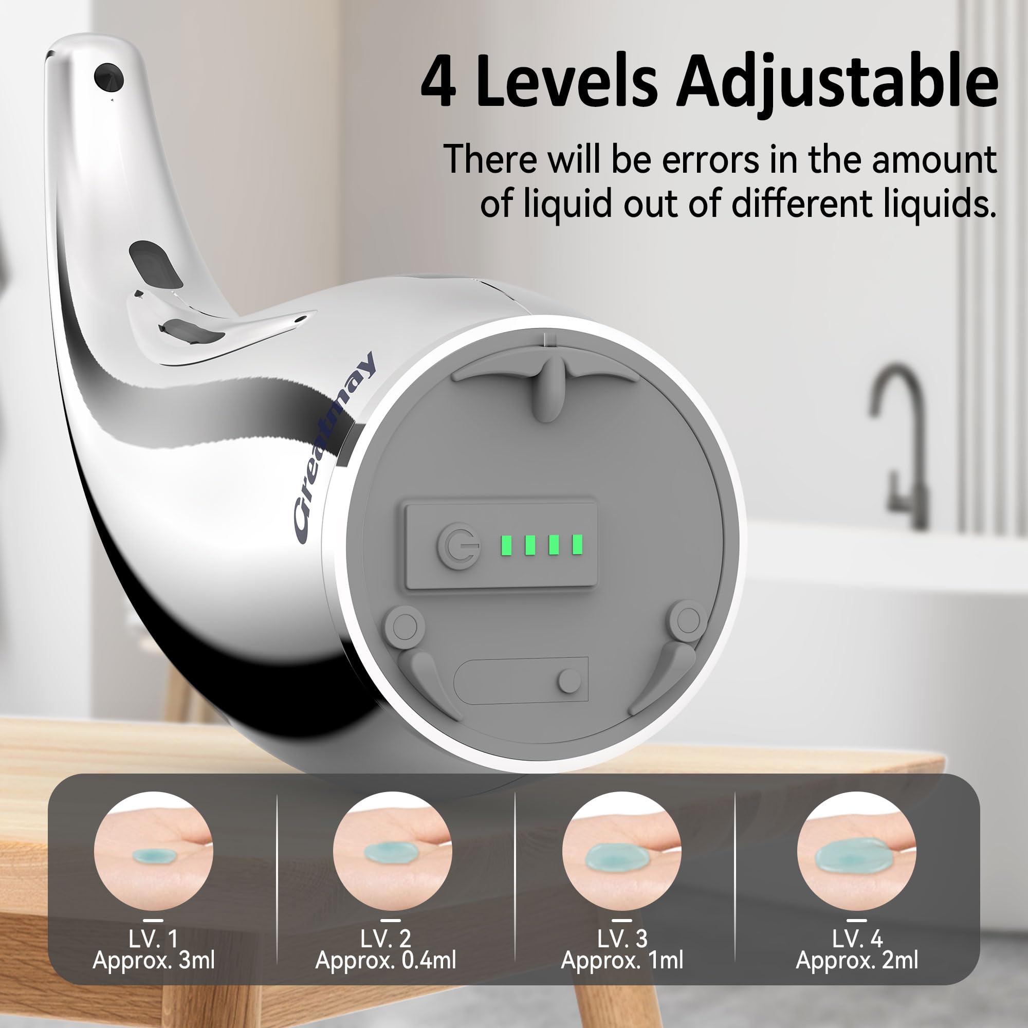Automatic Soap Dispenser Touchless Rechargeable 10 oz 2 Pack