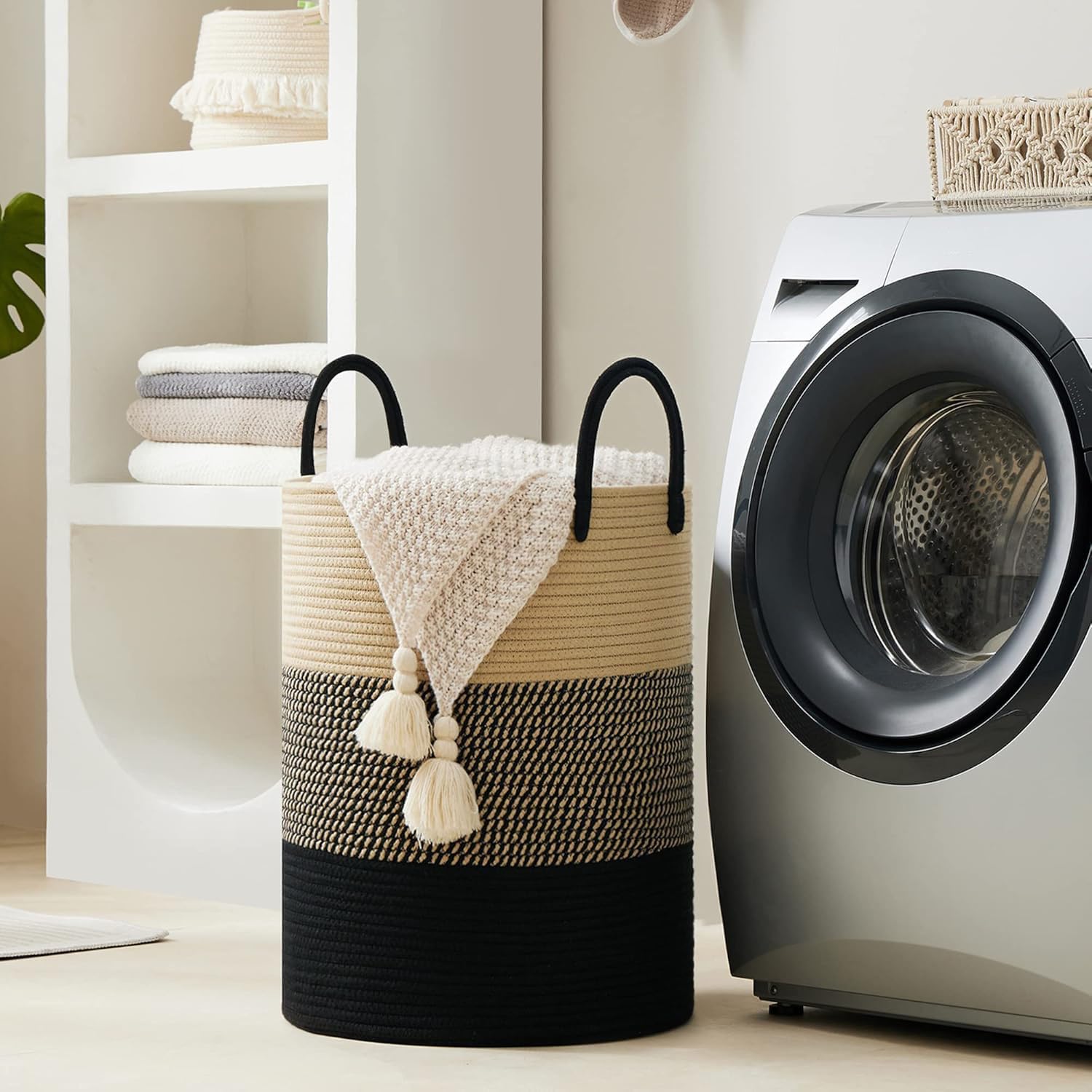 Woven Laundry Hamper Basket