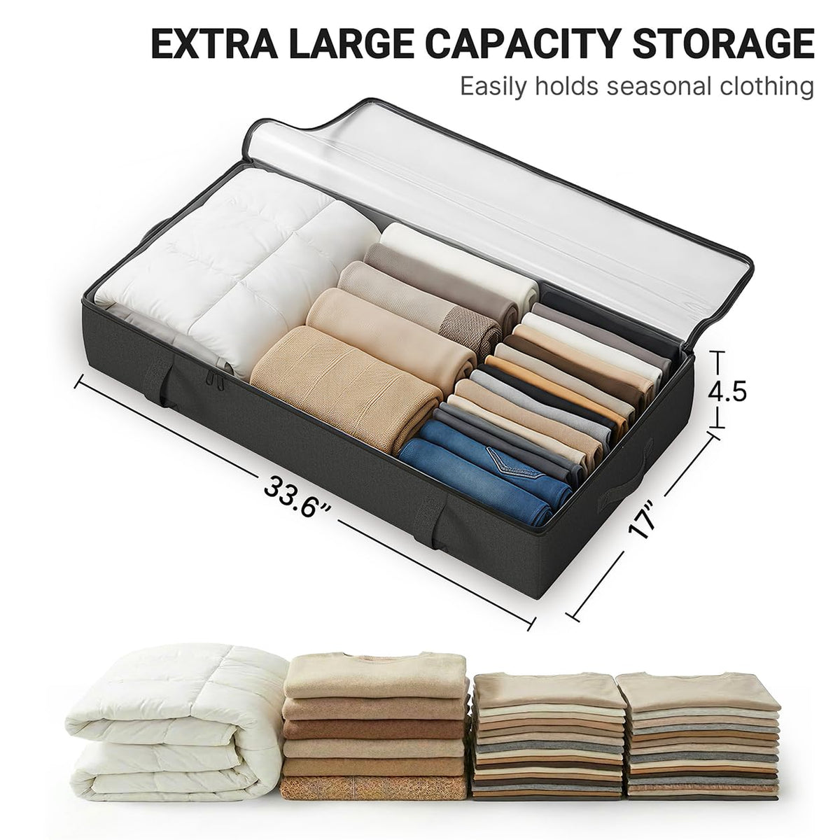 2 Pack Under Bed Storage Containers (2 Count)