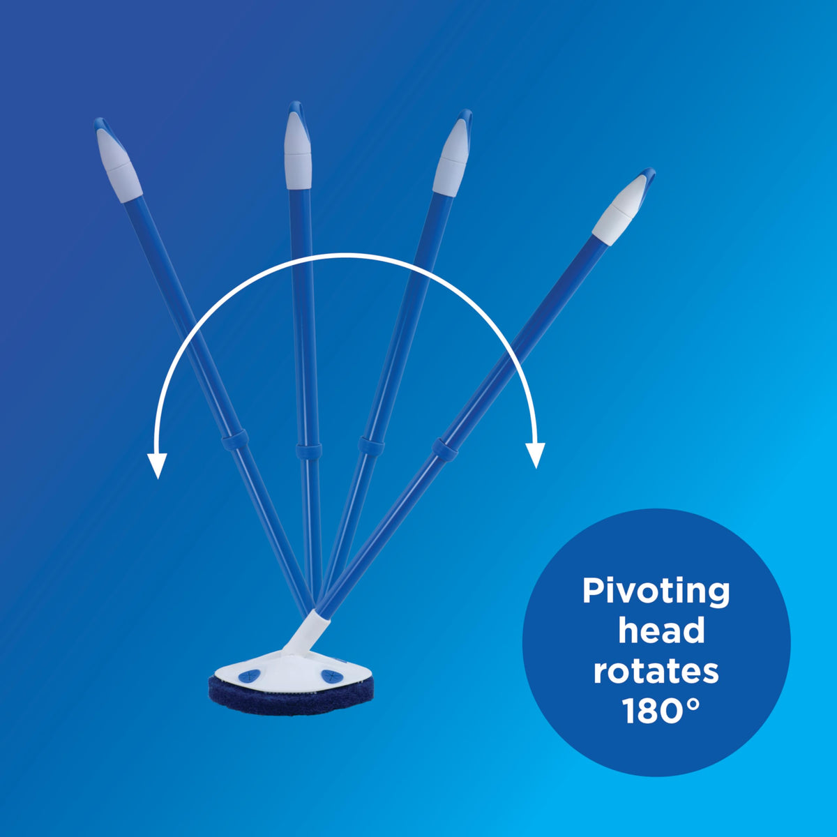 Extendable Tub & Tile Scrubber with Polyurethane Head