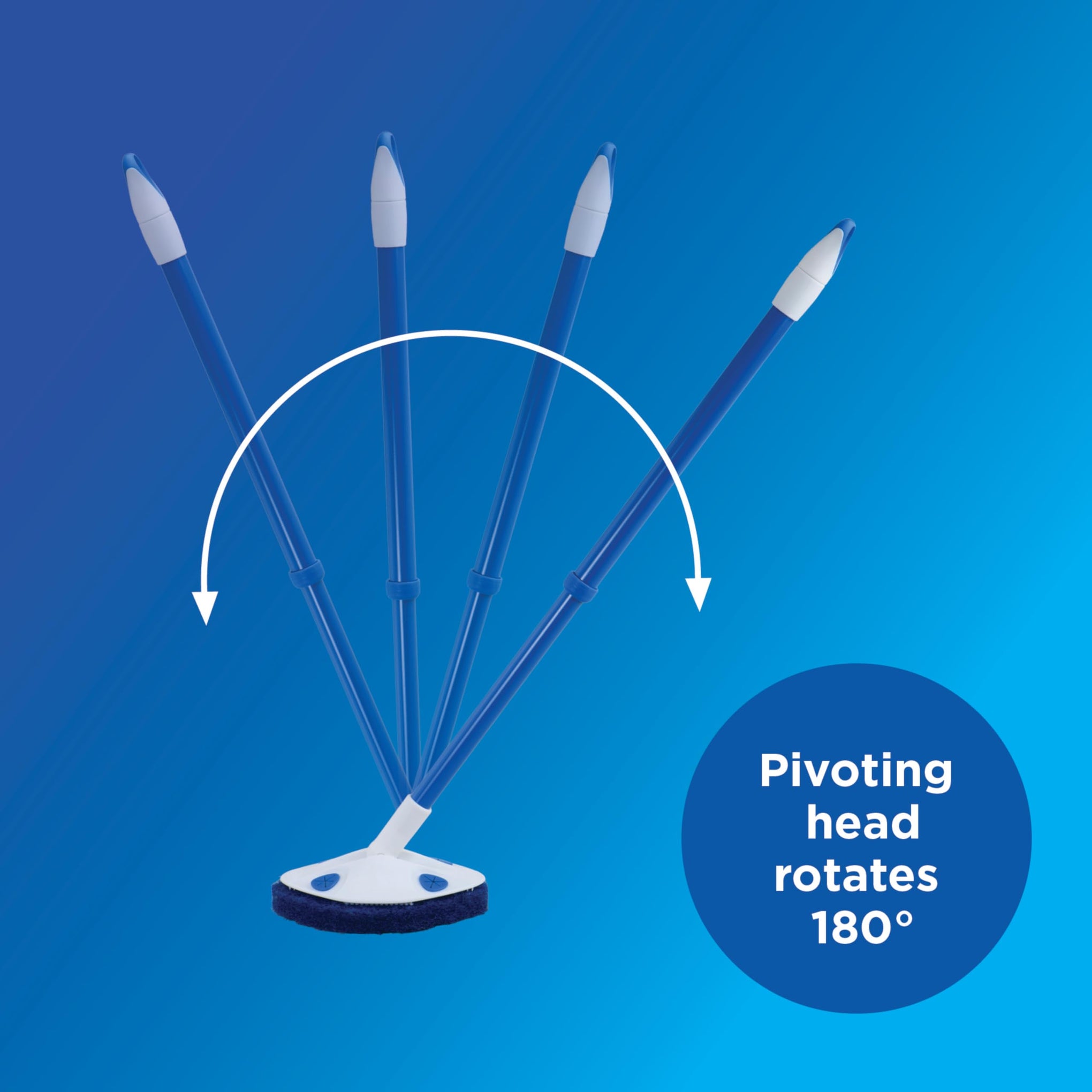 Extendable Tub & Tile Scrubber with Polyurethane Head