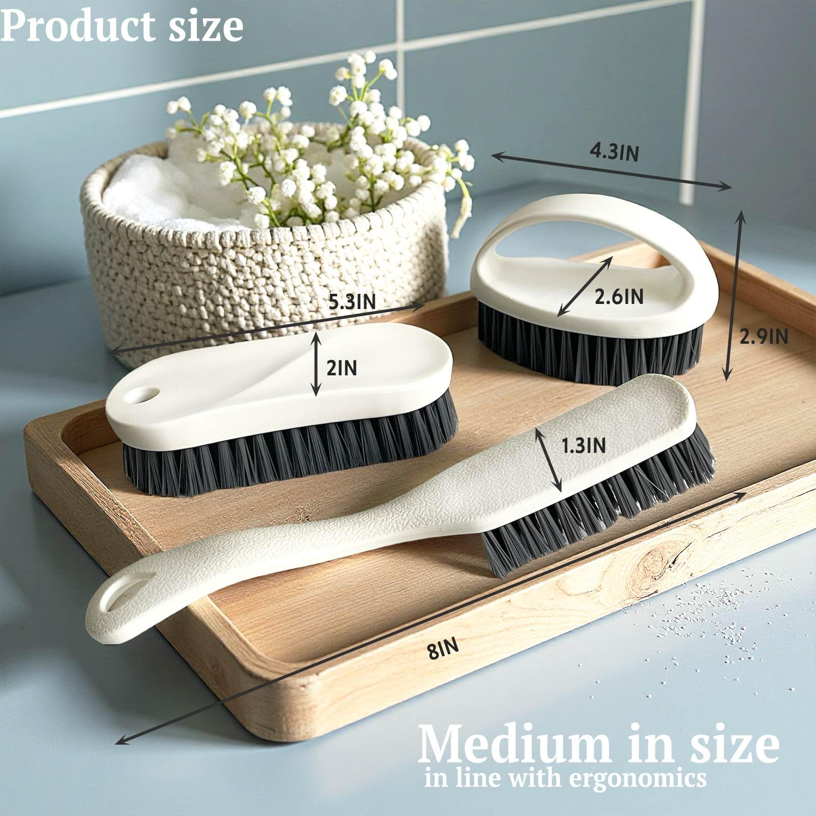 Scrub Brush for Cleaning (3 Count)