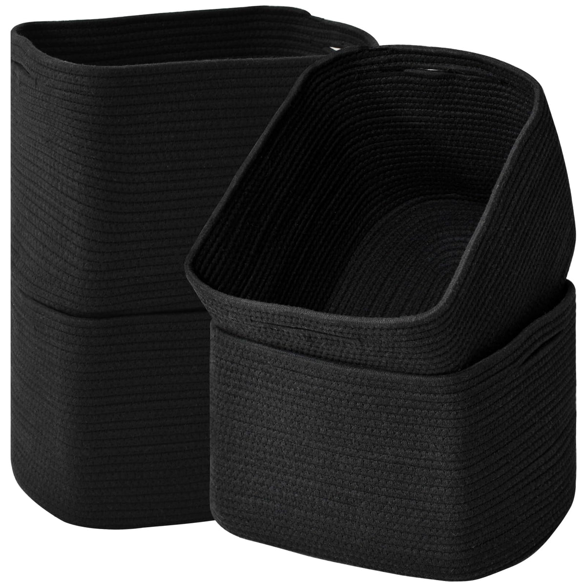 Storage Baskets for Organizing & Shelves (4 Count)