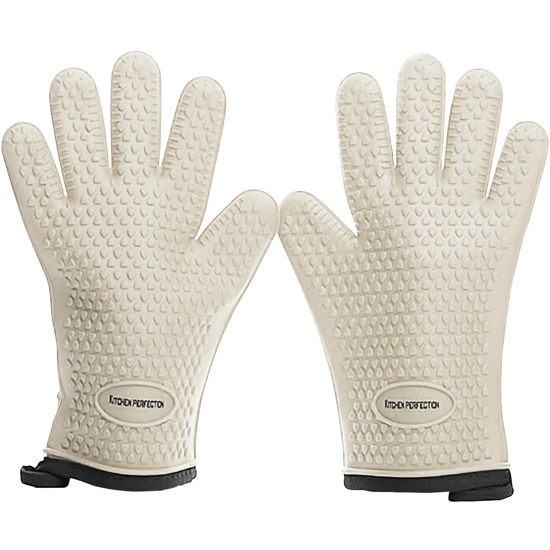 XL Silicone Smoker BBQ Gloves Heat Resistant Oven Mitts (2 Count)