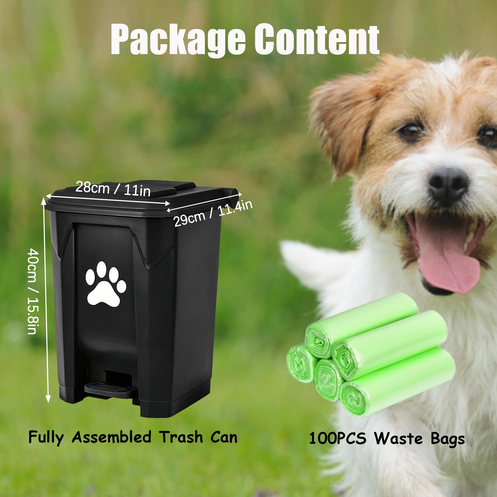 Outdoor Dog Poop Trash Can