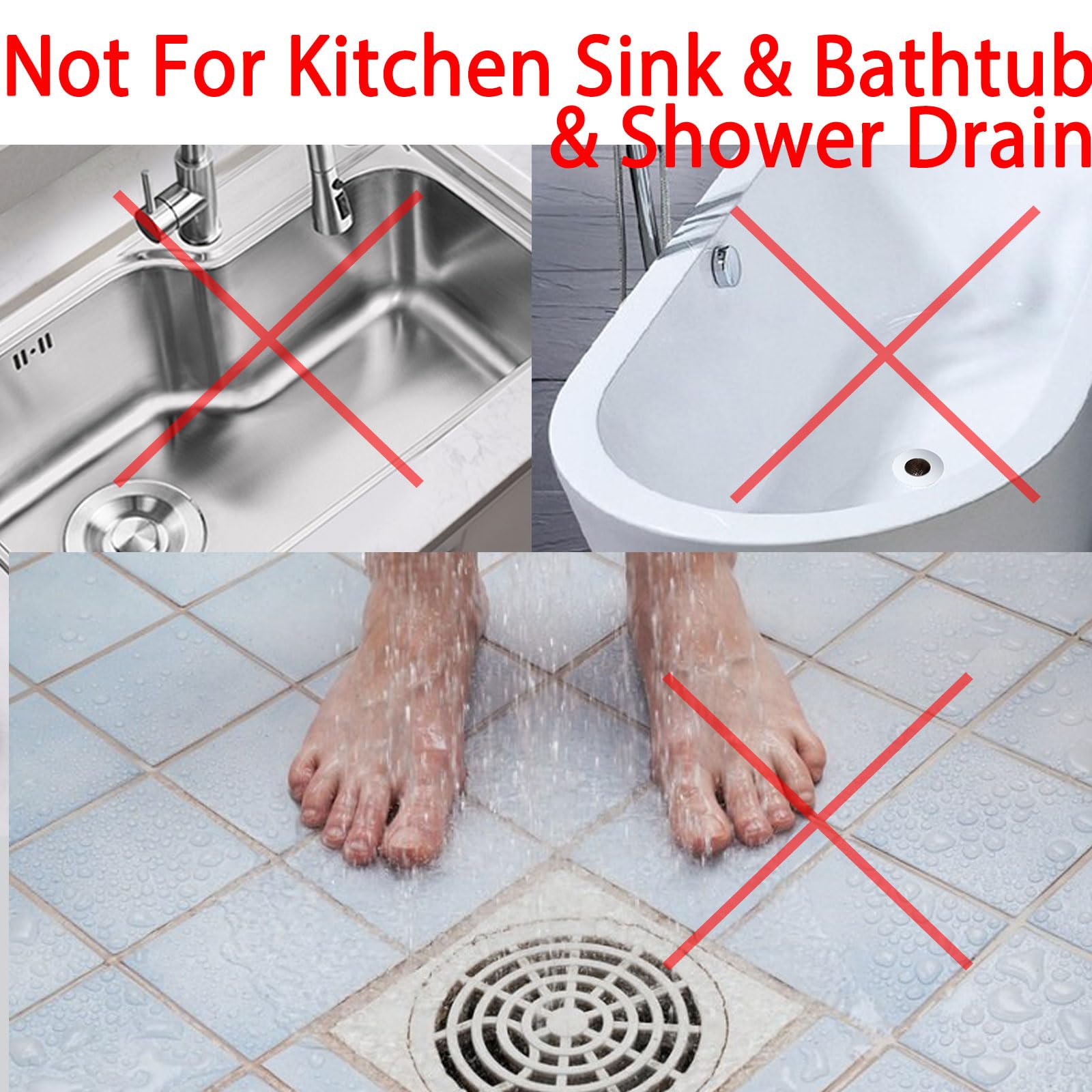 Bathroom Sink Drain Strainers for 1.1" (3 Count)
