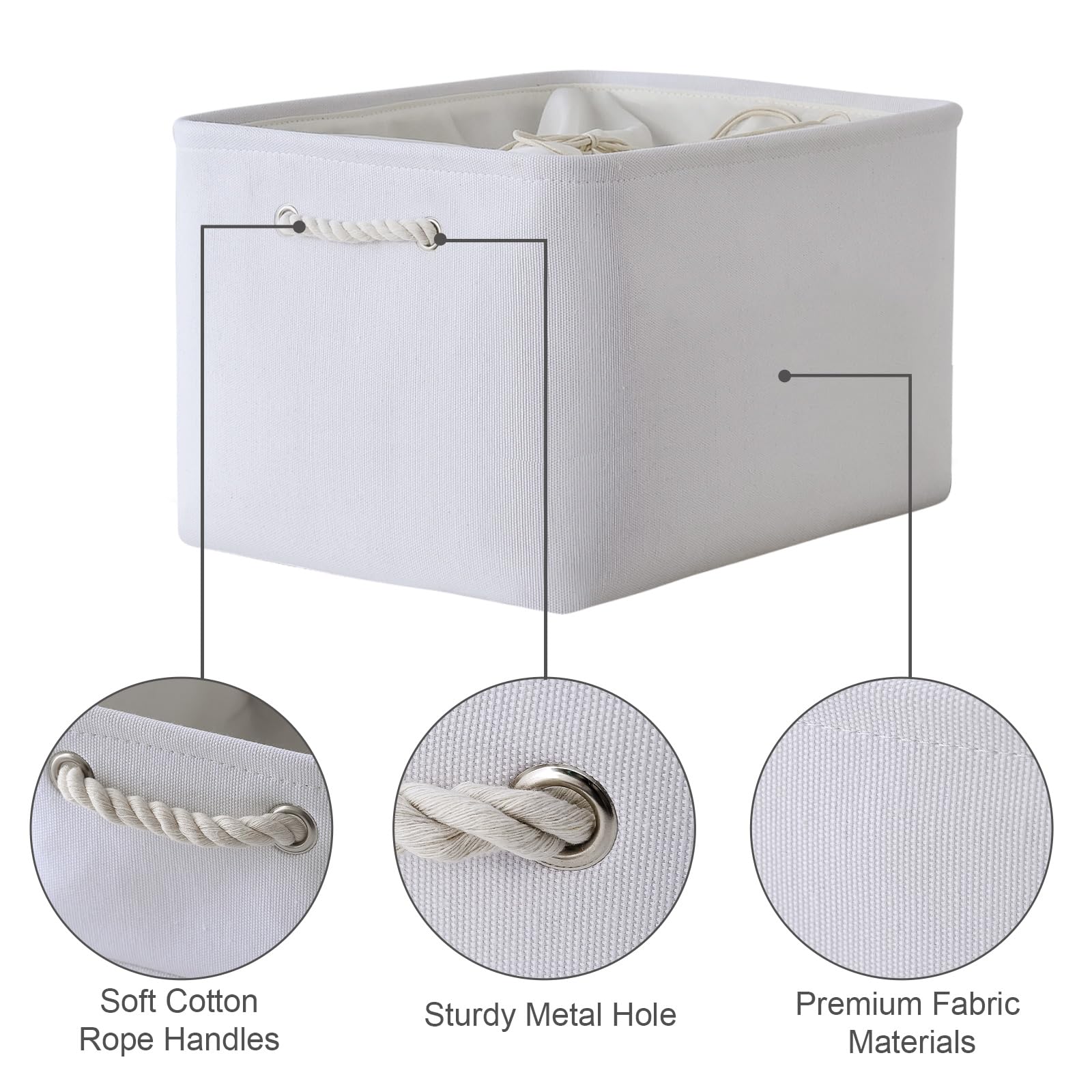 Organization and Storage Basket for Shelves (3 Count)