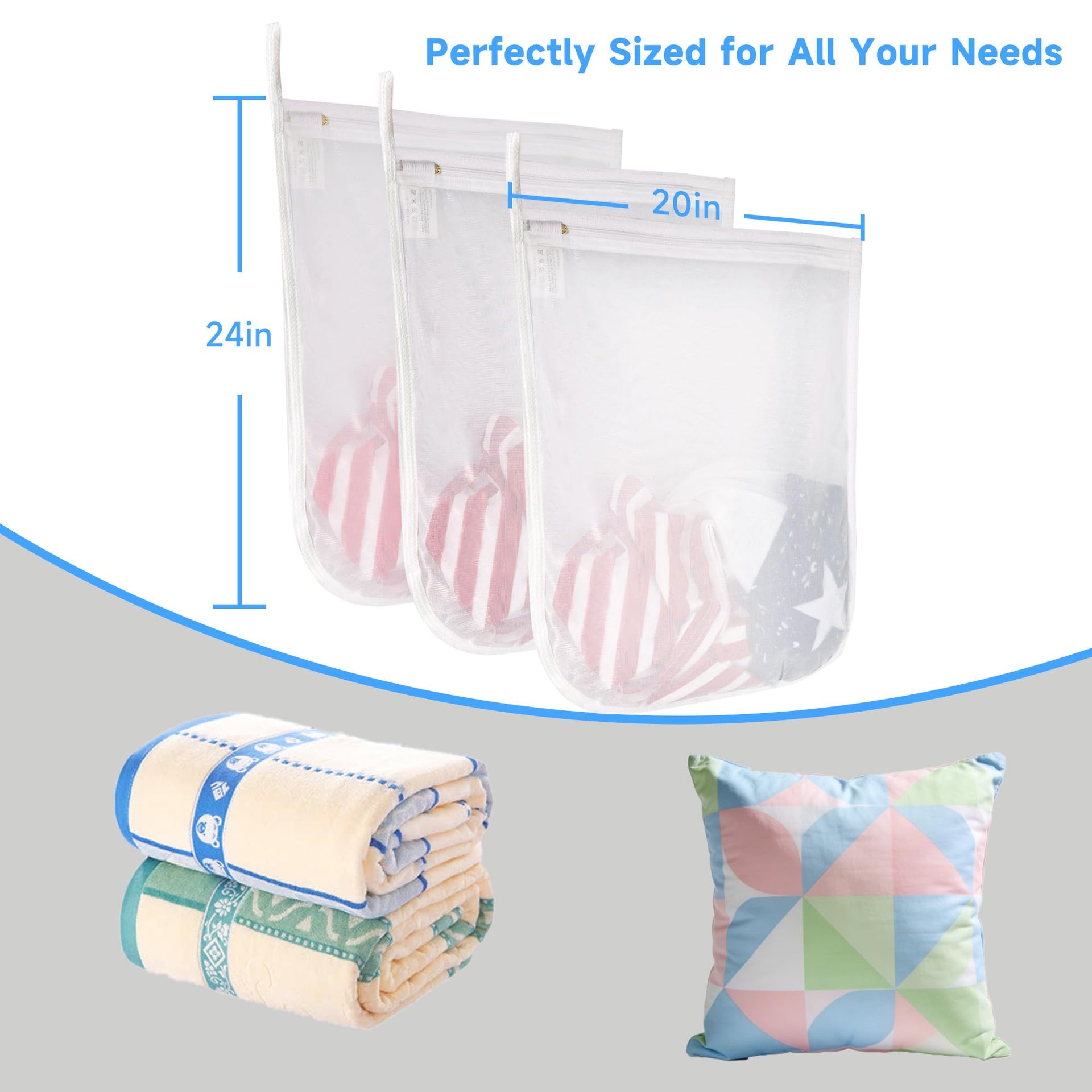 3 Pack Delicates Laundry Bags