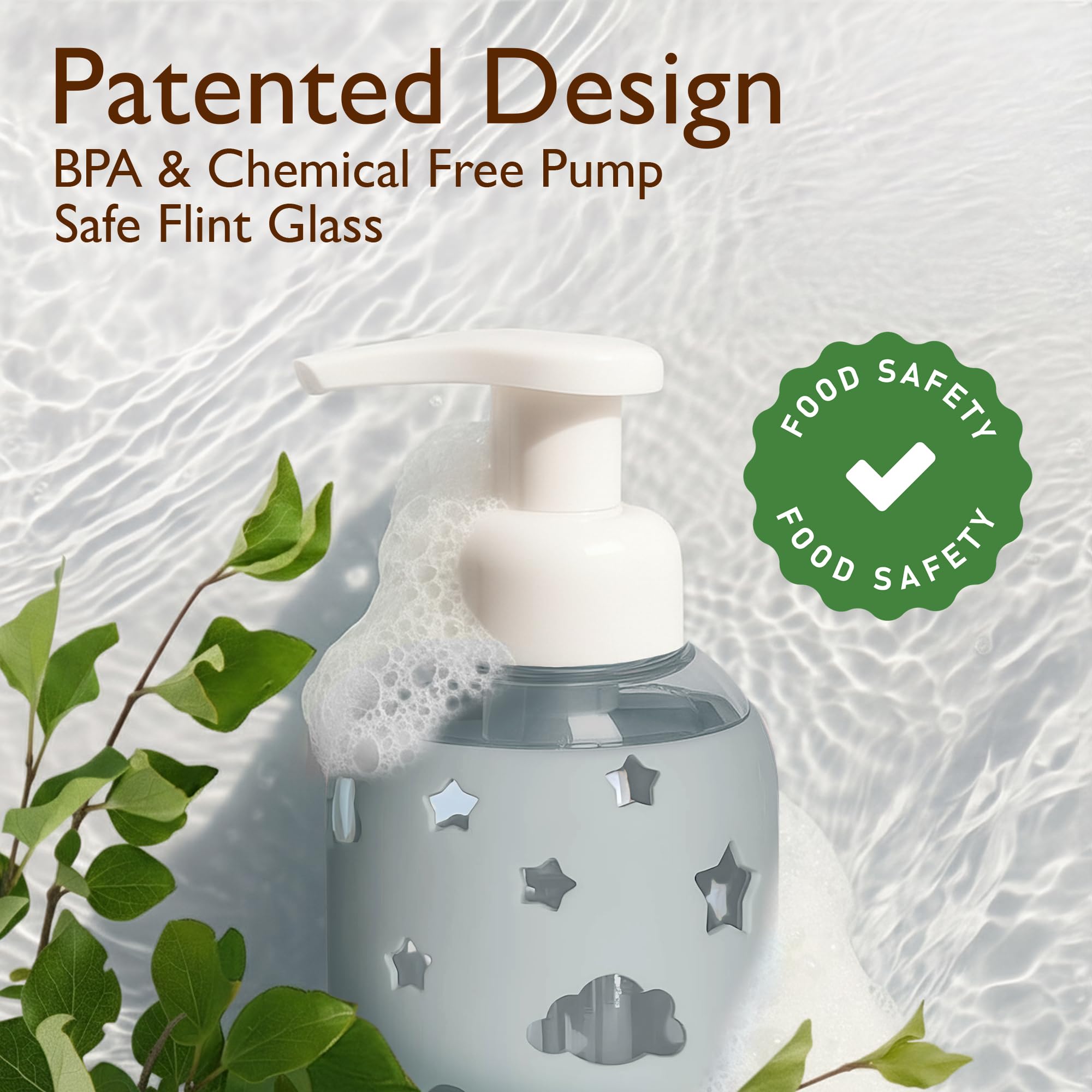 Foaming Hand Soap Dispenser Glass