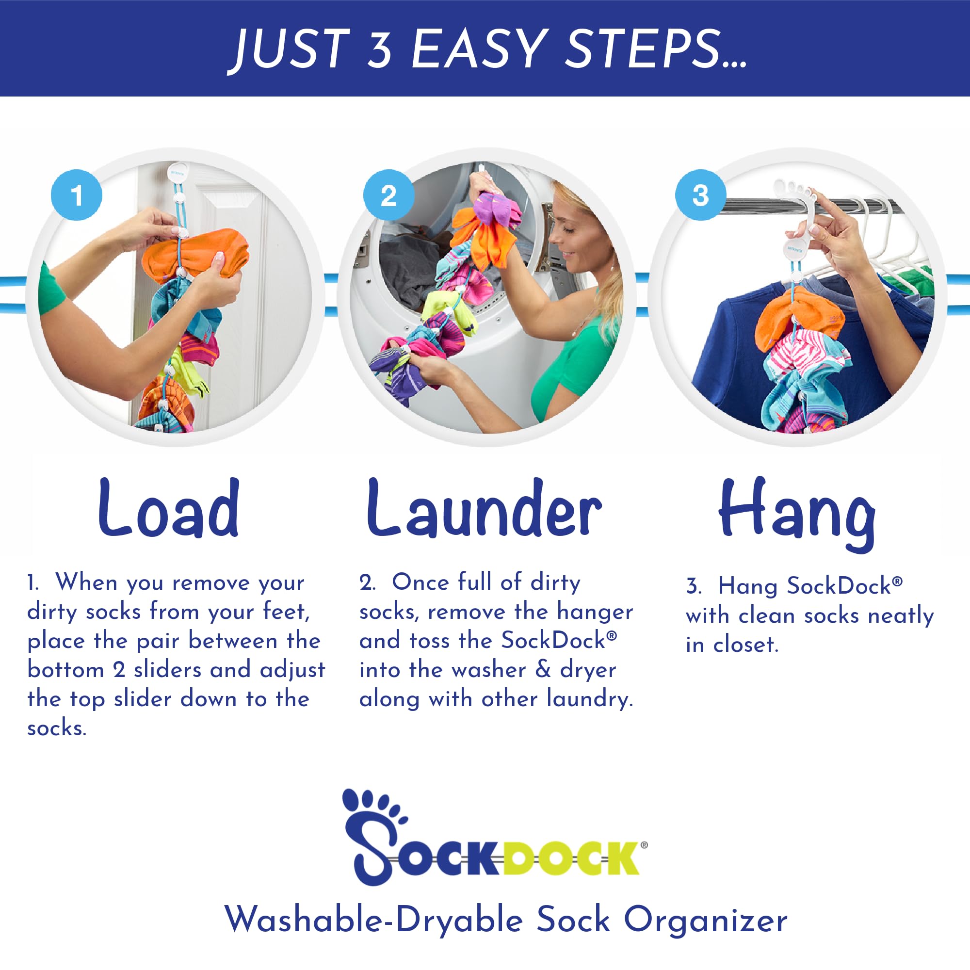 Sock Laundry Solution for Washing Drying & Storing Socks in Pairs