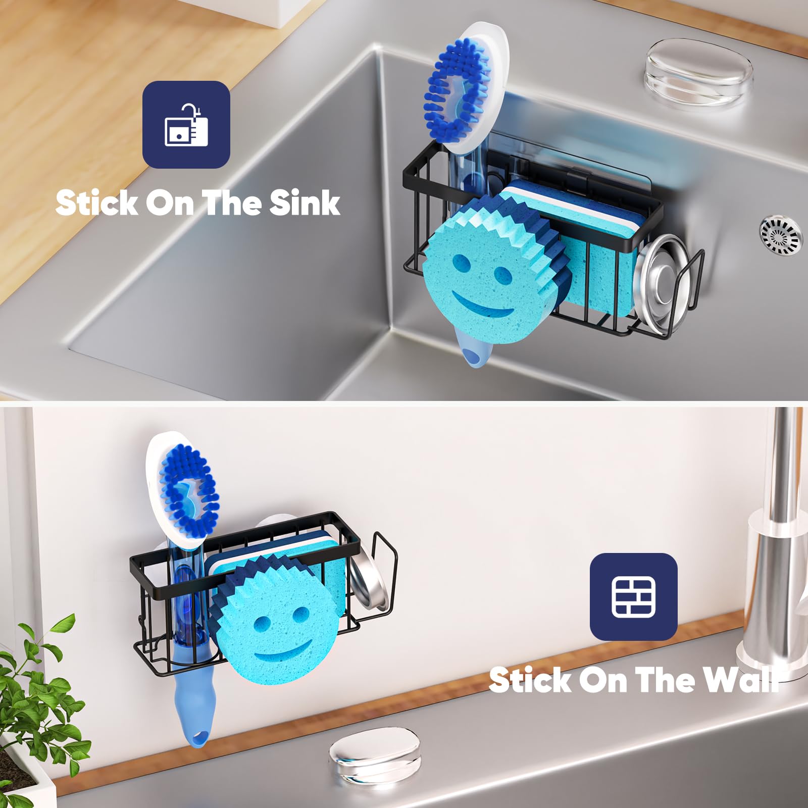 Sponge Holder for Kitchen Sink