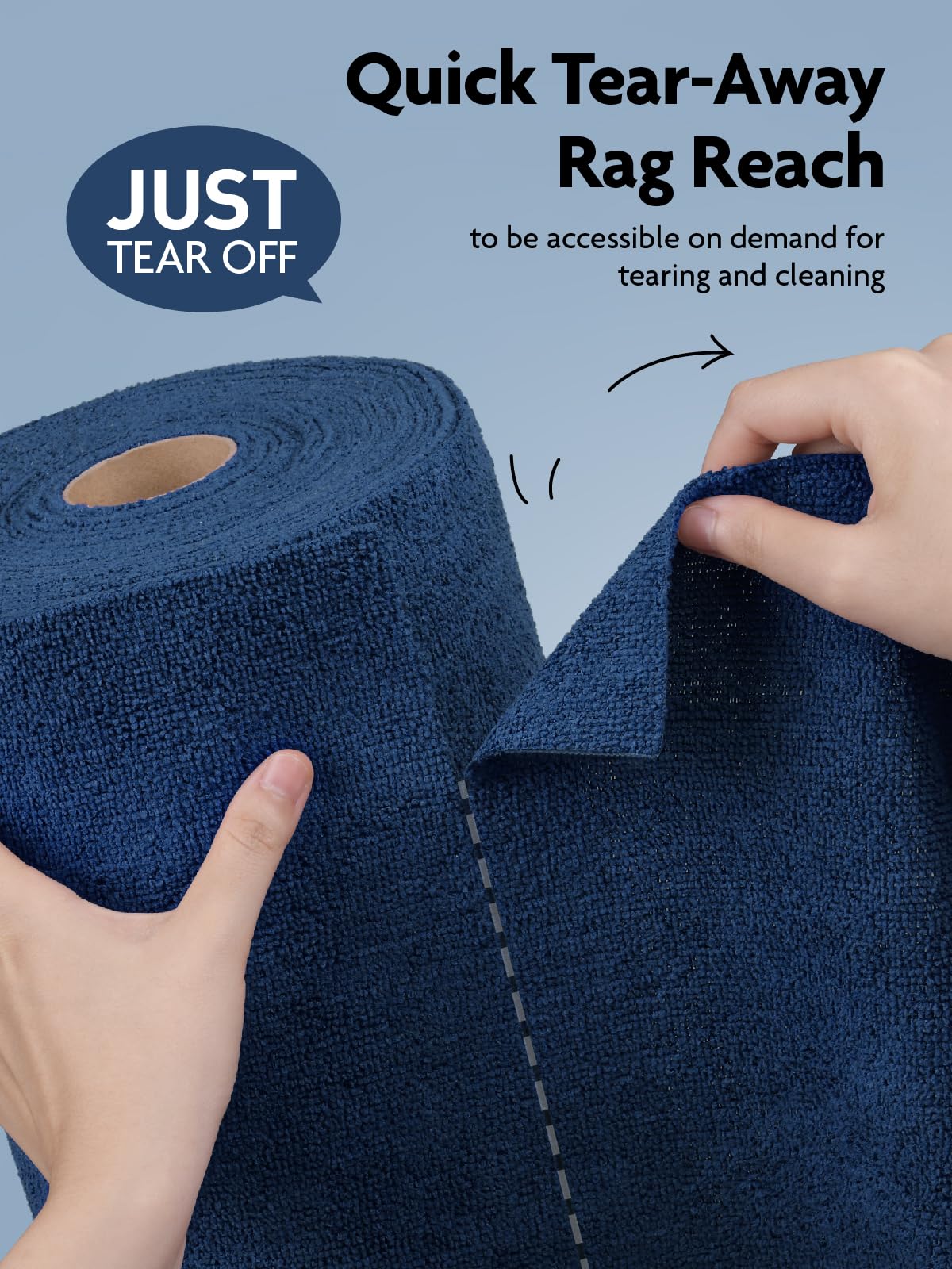 Microfiber Cleaning Cloth Roll (75 Count)
