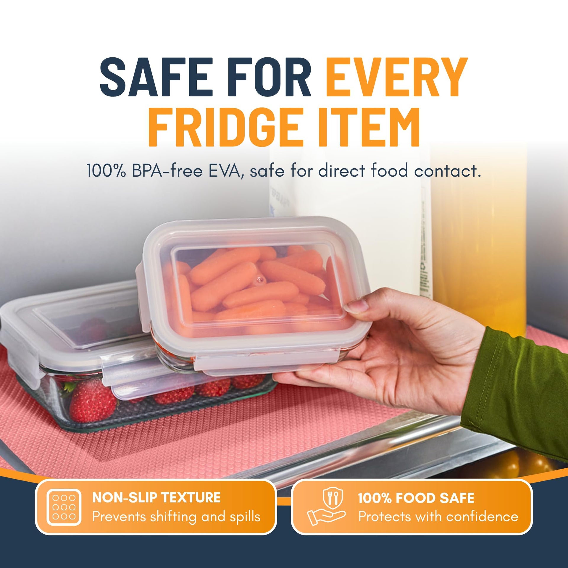 Refrigerator Liners for Shelves by Linda’s Essentials