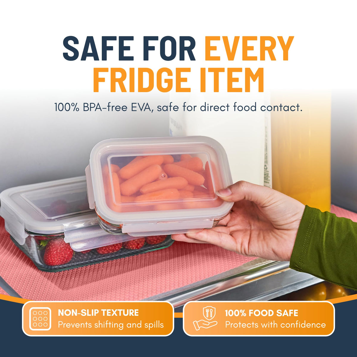 Refrigerator Liners for Shelves by Linda’s Essentials