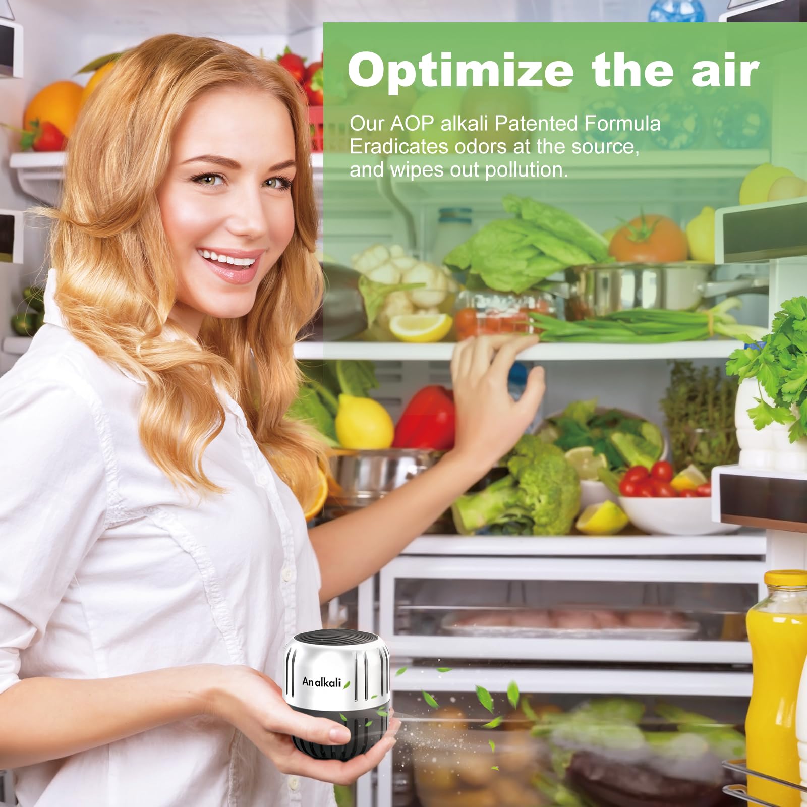 2 Pack Refrigerator Deodorizer Odor Eliminator
