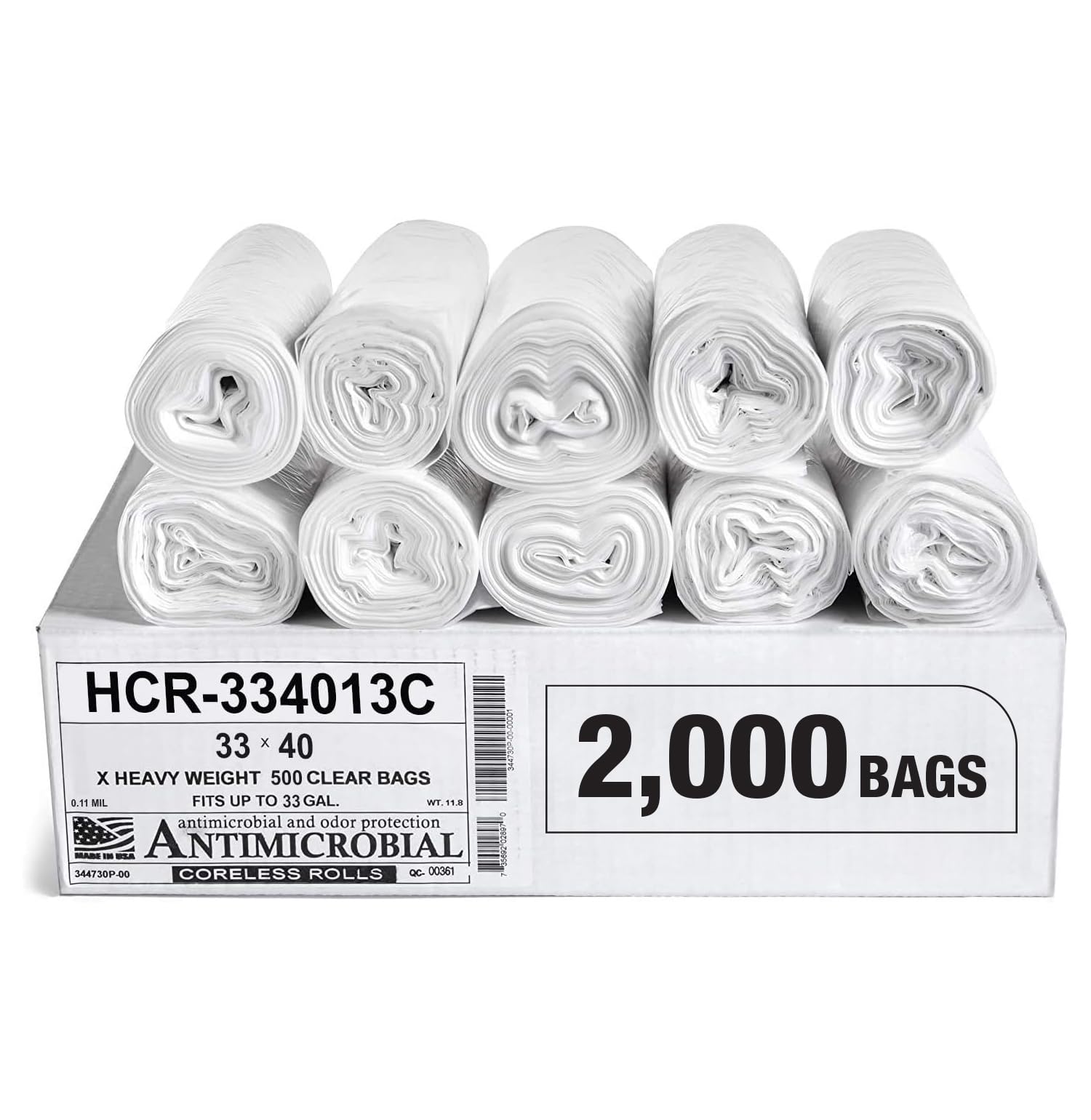 High Density Trash Bags (2000 Count)
