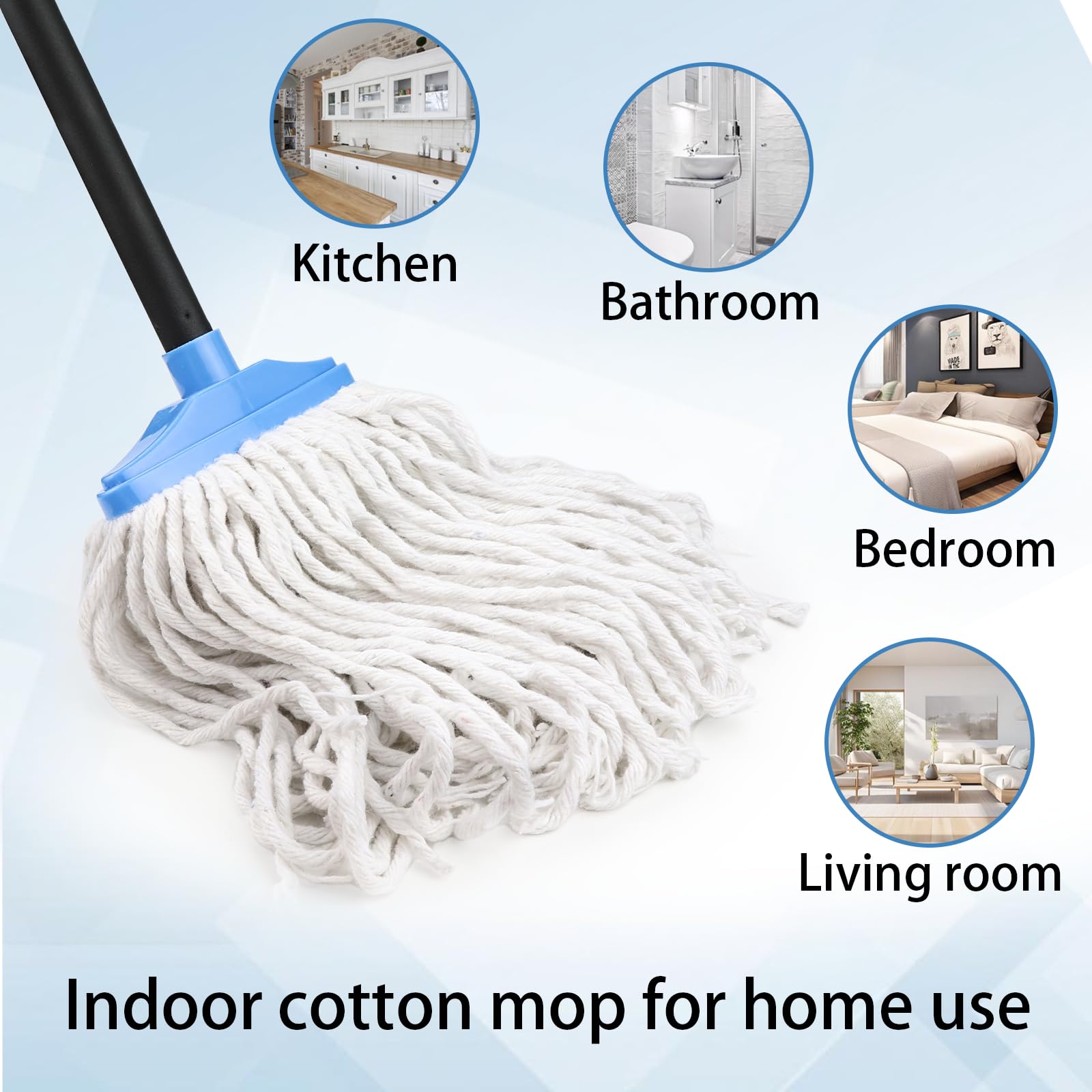 Indoor Cotton Mops for Floor Cleaning