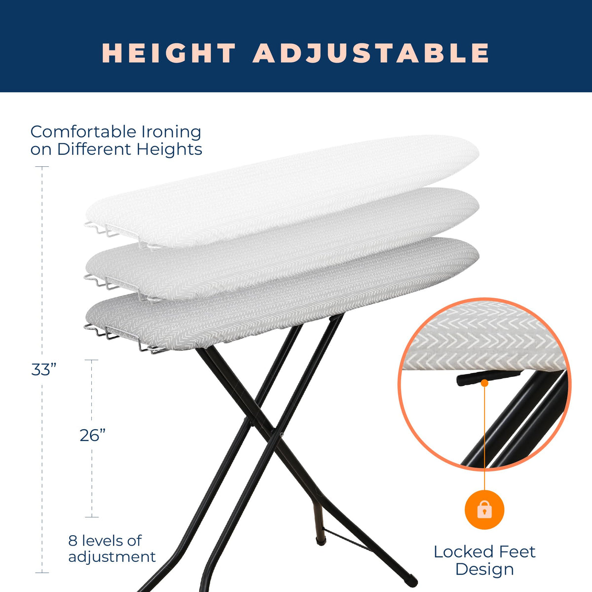 Ironing Board with Iron Rest