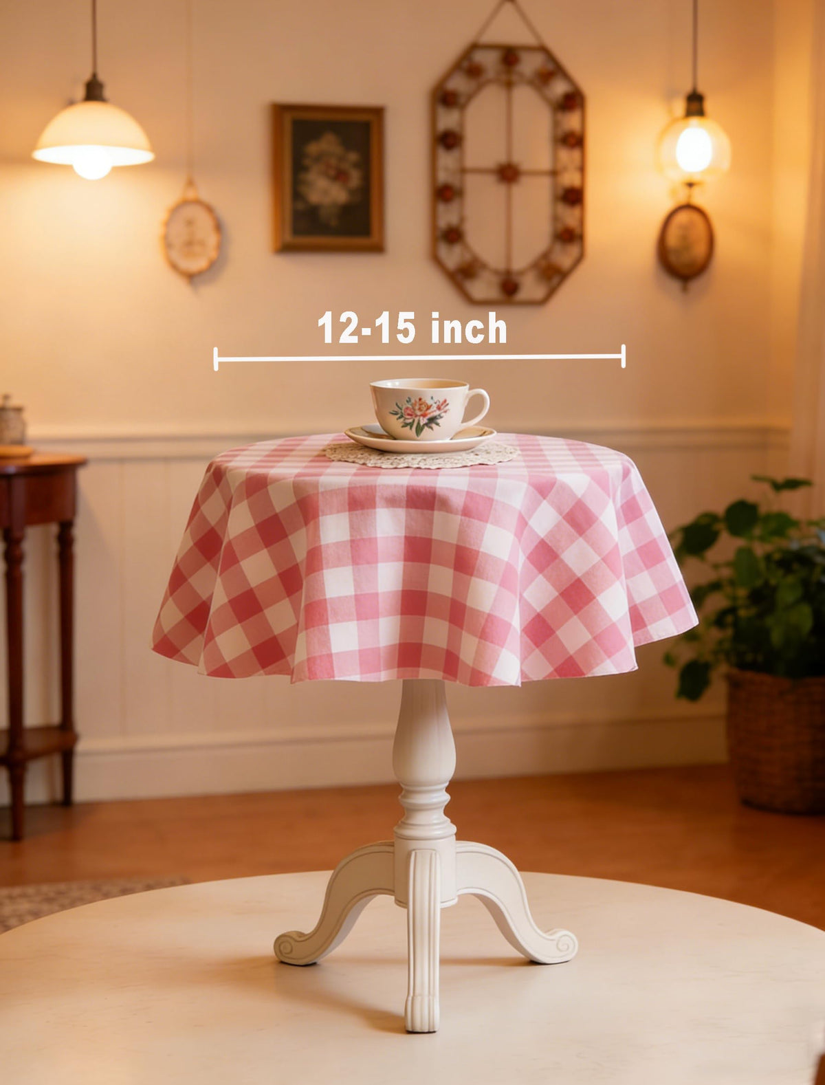 Waterproof Plaid Tablecloth Fabric
