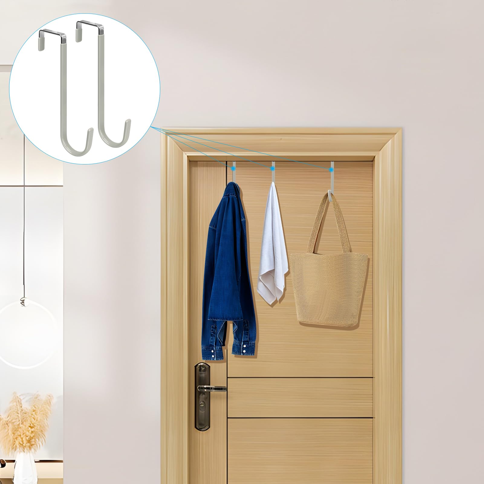 Over the Door Hooks (4 Count)