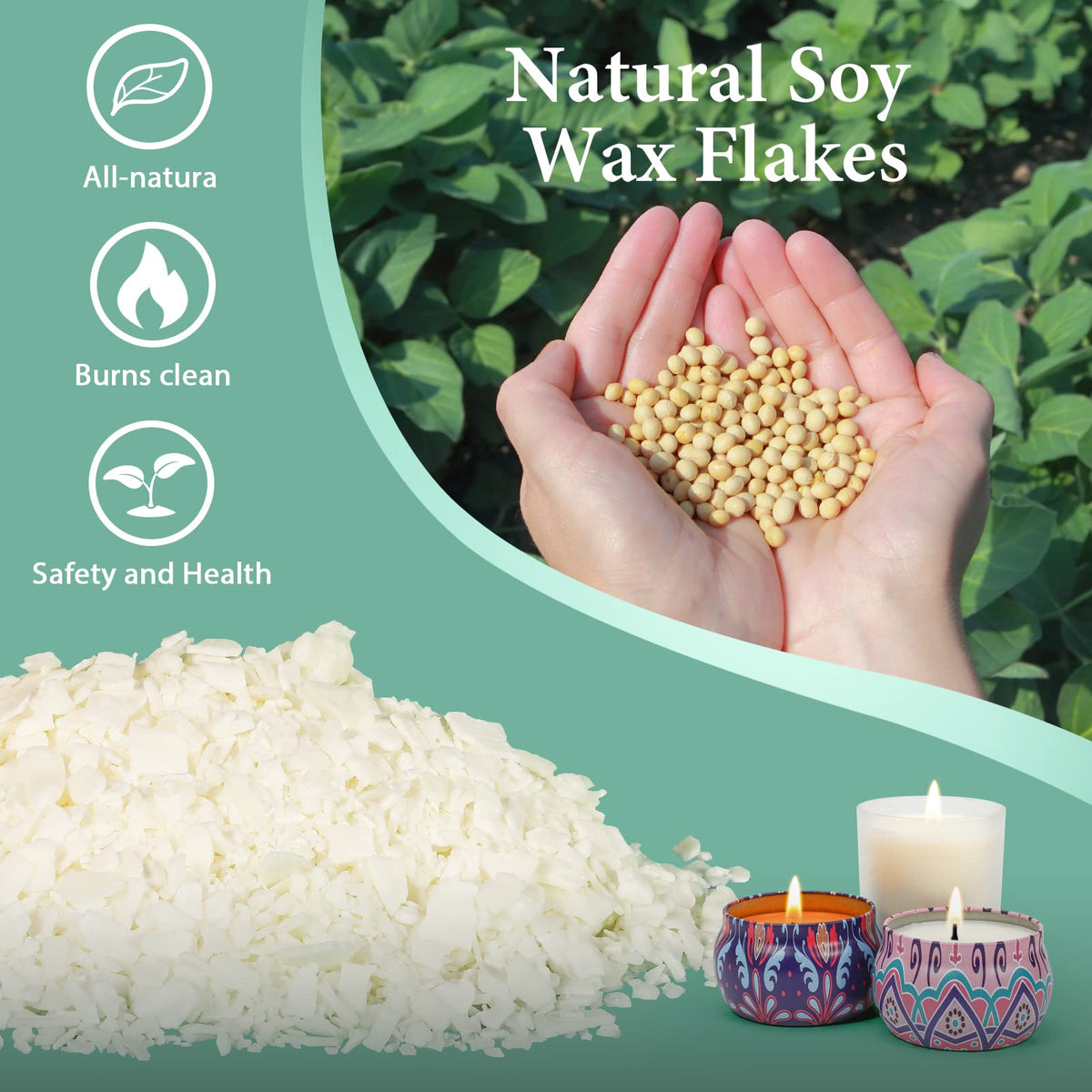 10 lbs Soy Candle Wax for Candle Making (160 Ounce)