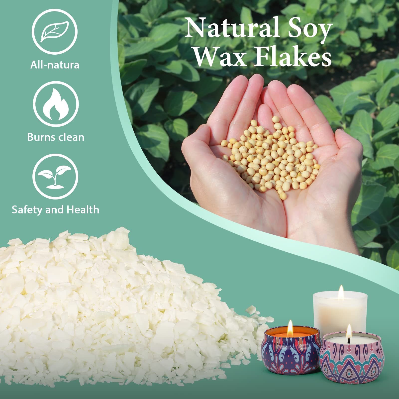 10 lbs Soy Candle Wax for Candle Making (160 Ounce)