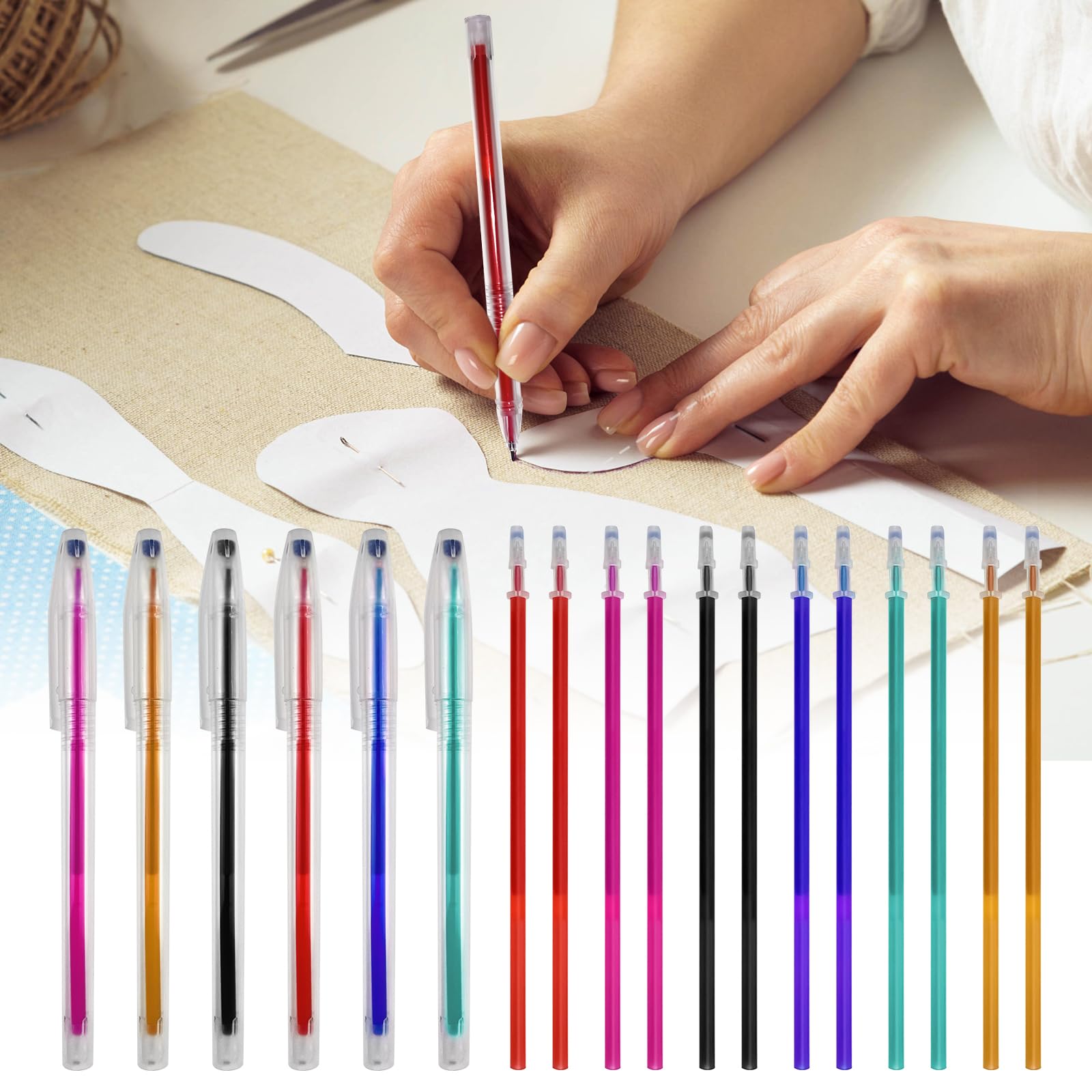 36pcs Heat Erasable Pens for Fabric (36 Count)