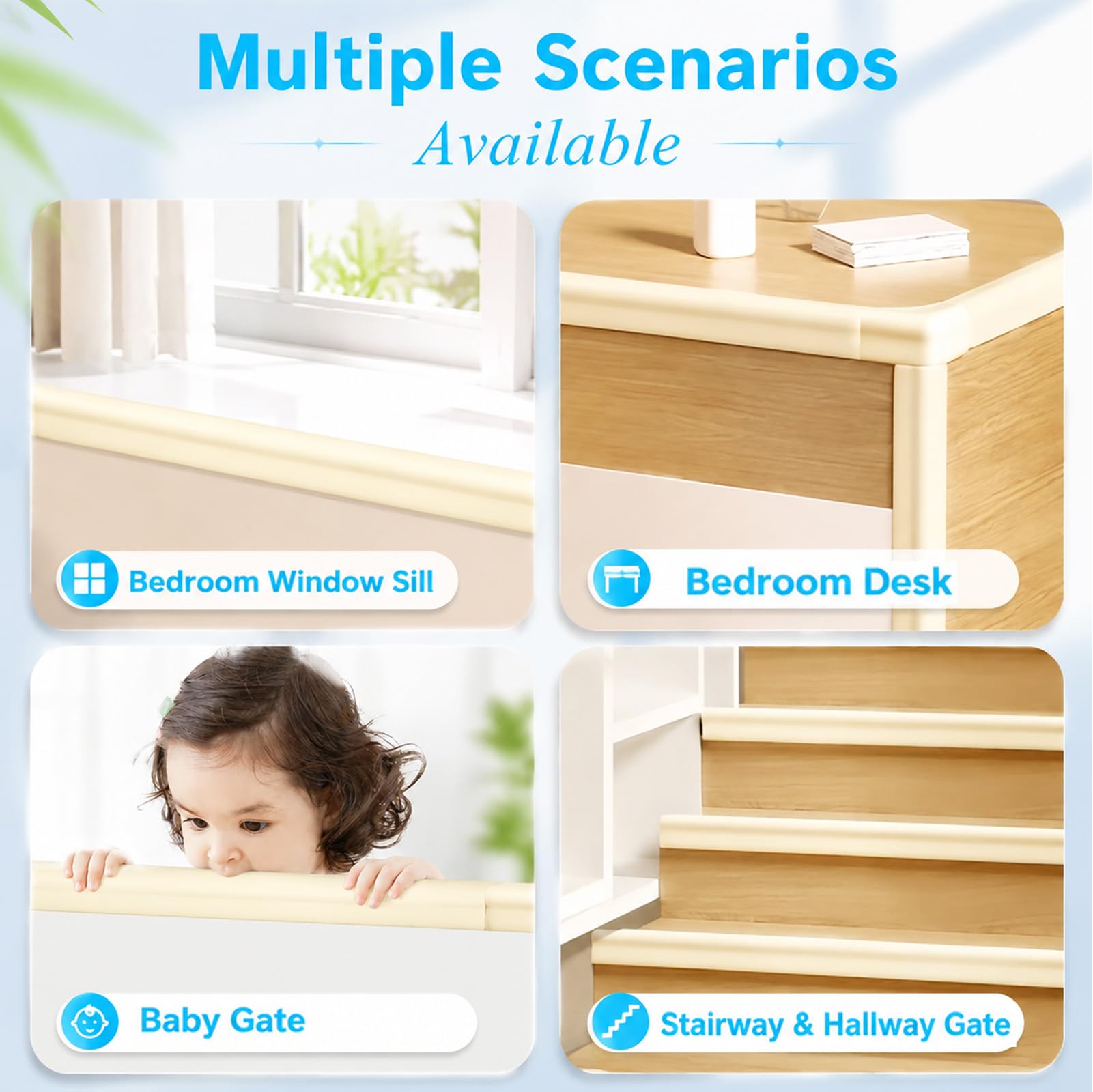 Foam Baby Edge Protector Strip Furniture Safety (8 Count)