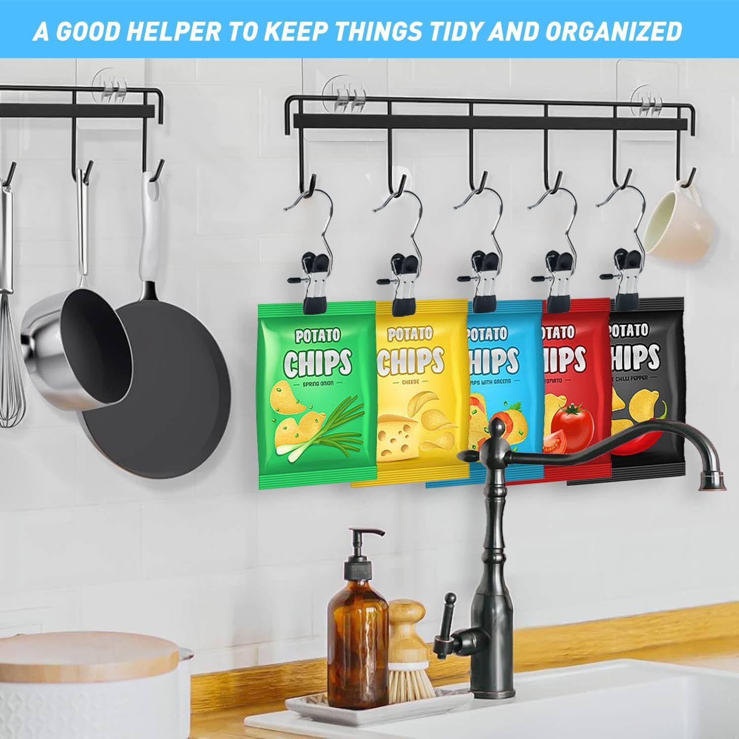 15 30Pcs Upgrade Double Head Clamp Dipped Clothespin for Laundry Hooks with Clips