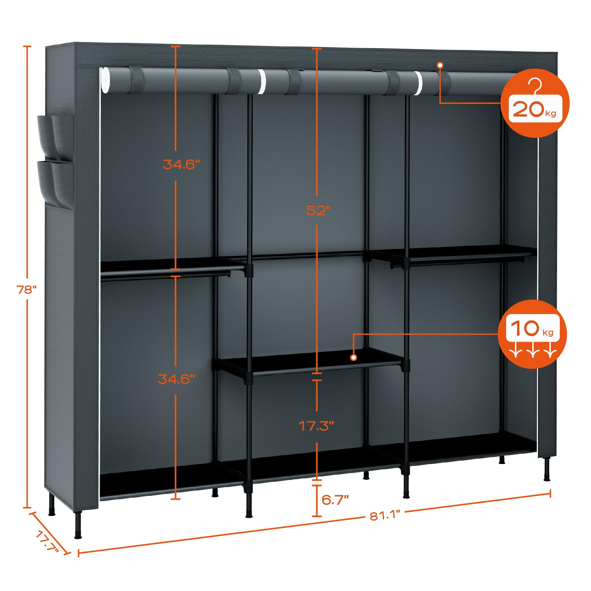 Clothes Rack Portable Closet