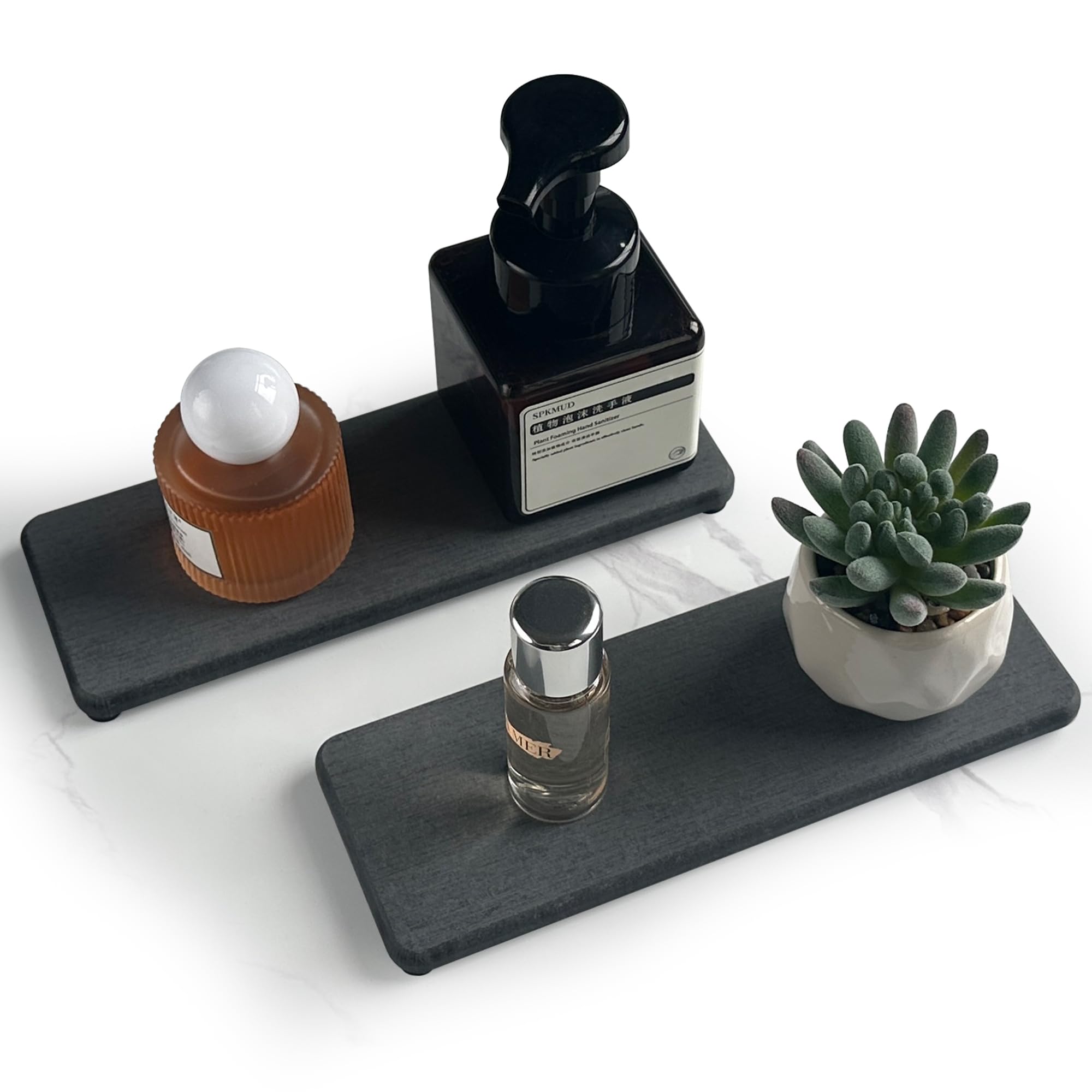 2 Pcs Sink Stone Soap Trays (2 Count)